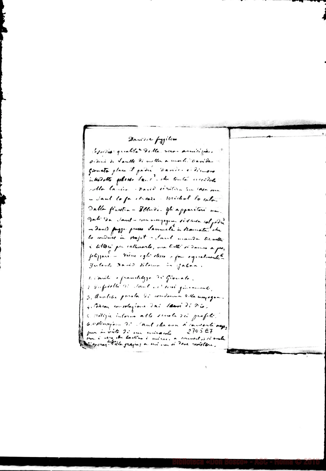 Fotogramma E 7 — Quaderno 13: Davidde
