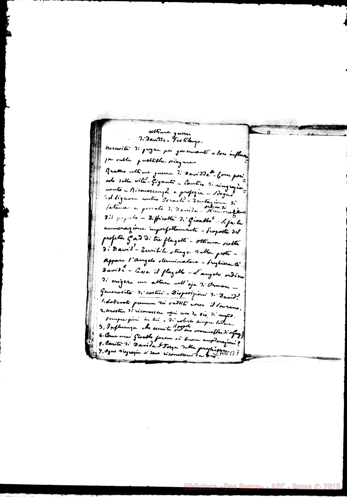 Fotogramma B 7 — Quaderno 13: Davidde