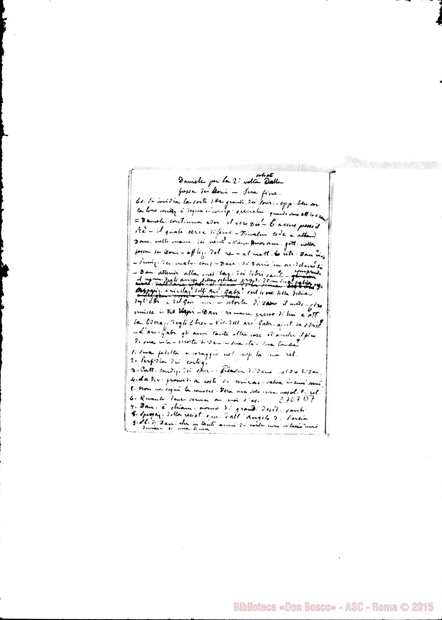 Fotogramma D 7 — Quaderno 15: Schiavitù di Babilonia (1881-82)
