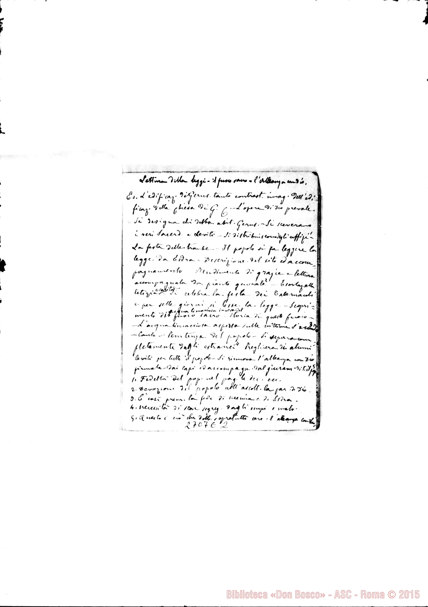 Fotogramma E 2 — Quaderno 15: Schiavitù di Babilonia (1881-82)