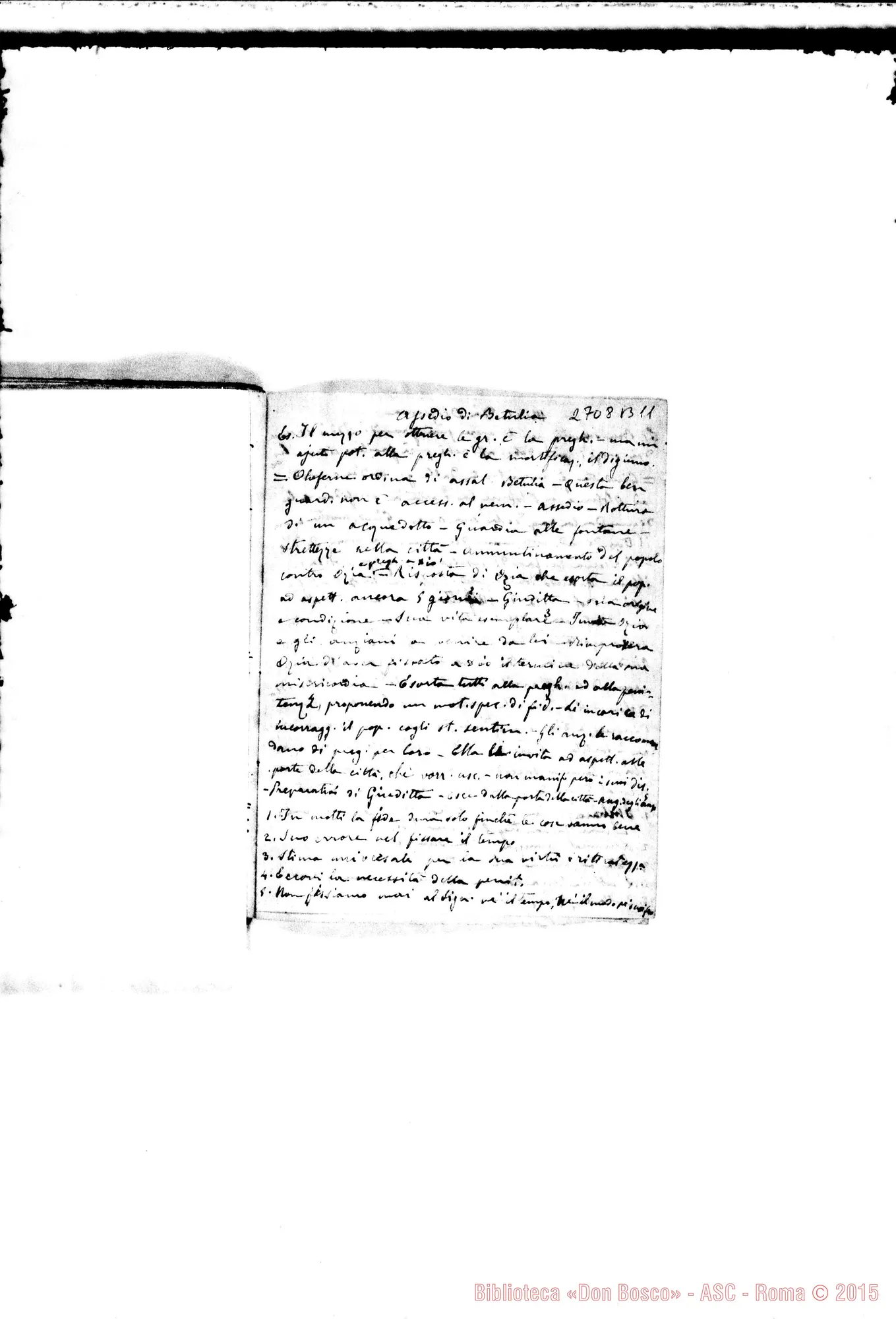 Fotogramma B 11 — Quaderno 15: Schiavitù di Babilonia (1881-82)