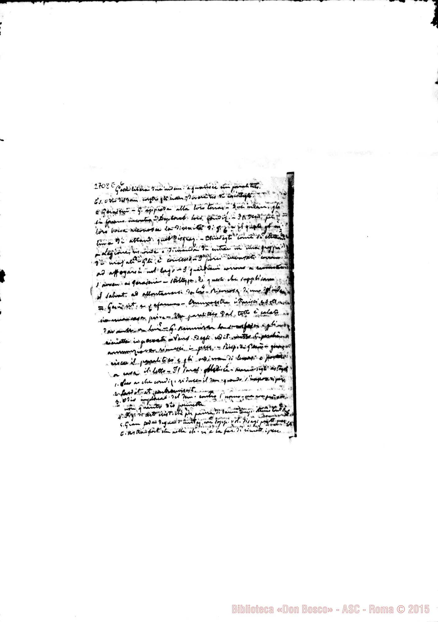 Fotogramma E 6 — Quaderno 16: Del Nuovo Testamento (1883-85)