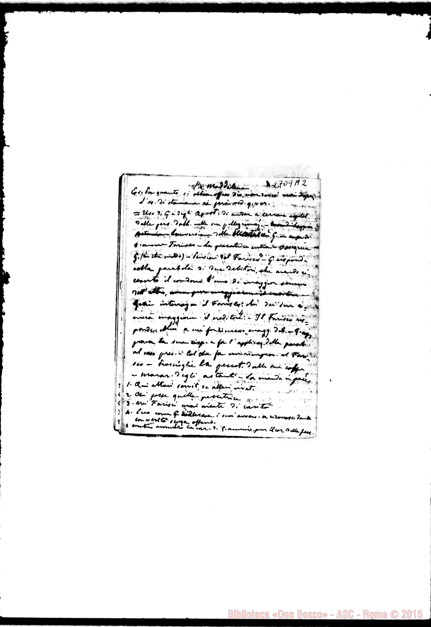 Fotogramma A 2 — Quaderno 16: Del Nuovo Testamento (1883-85)