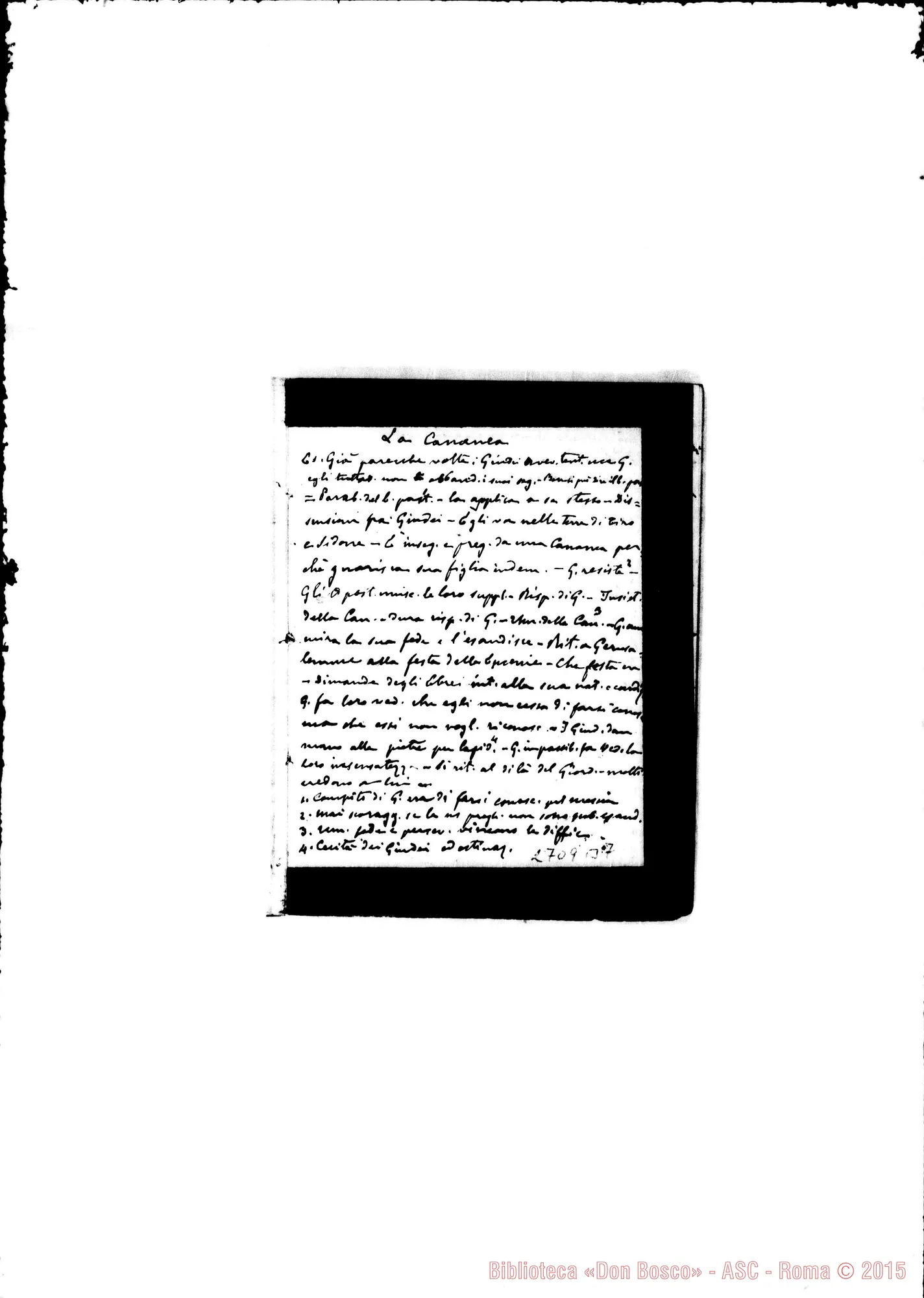 Fotogramma B 7 — Quaderno 17: Del Nuovo Testamento (1886-87)
