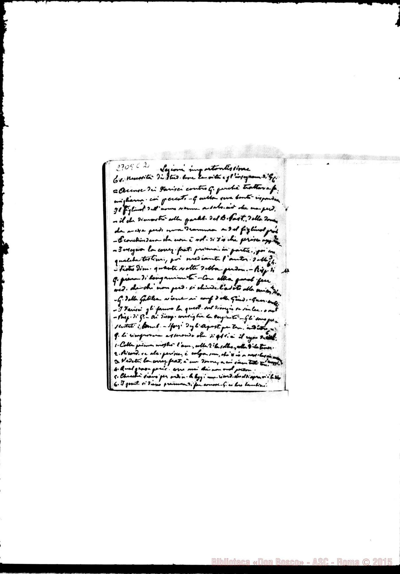 Fotogramma C 2 — Quaderno 17: Del Nuovo Testamento (1886-87)