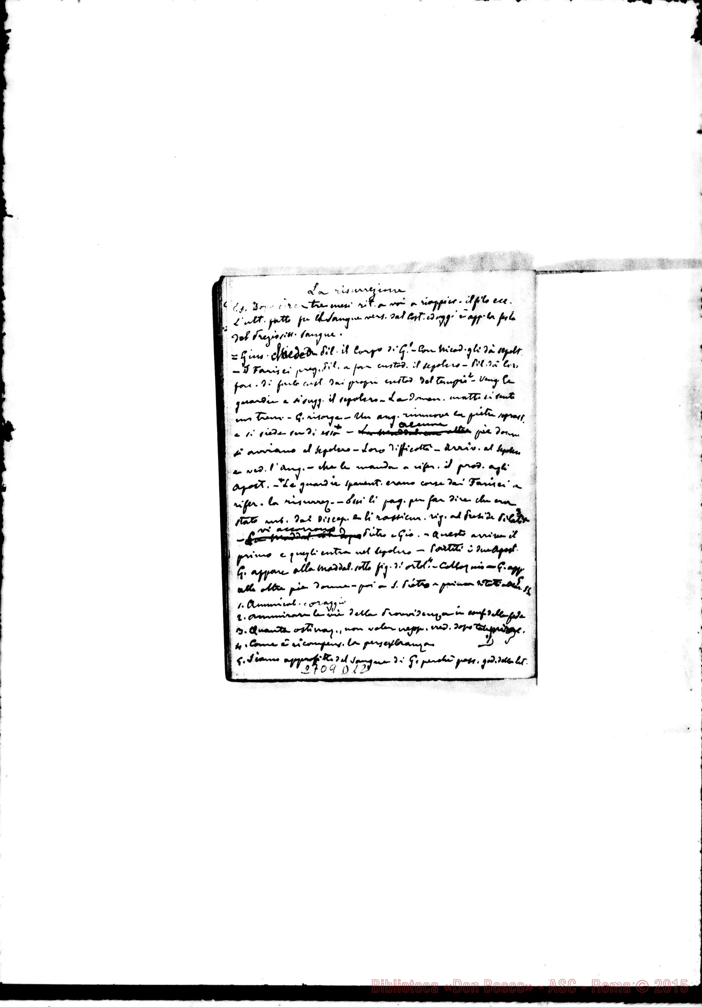 Fotogramma D 12 — Quaderno 17: Del Nuovo Testamento (1886-87)