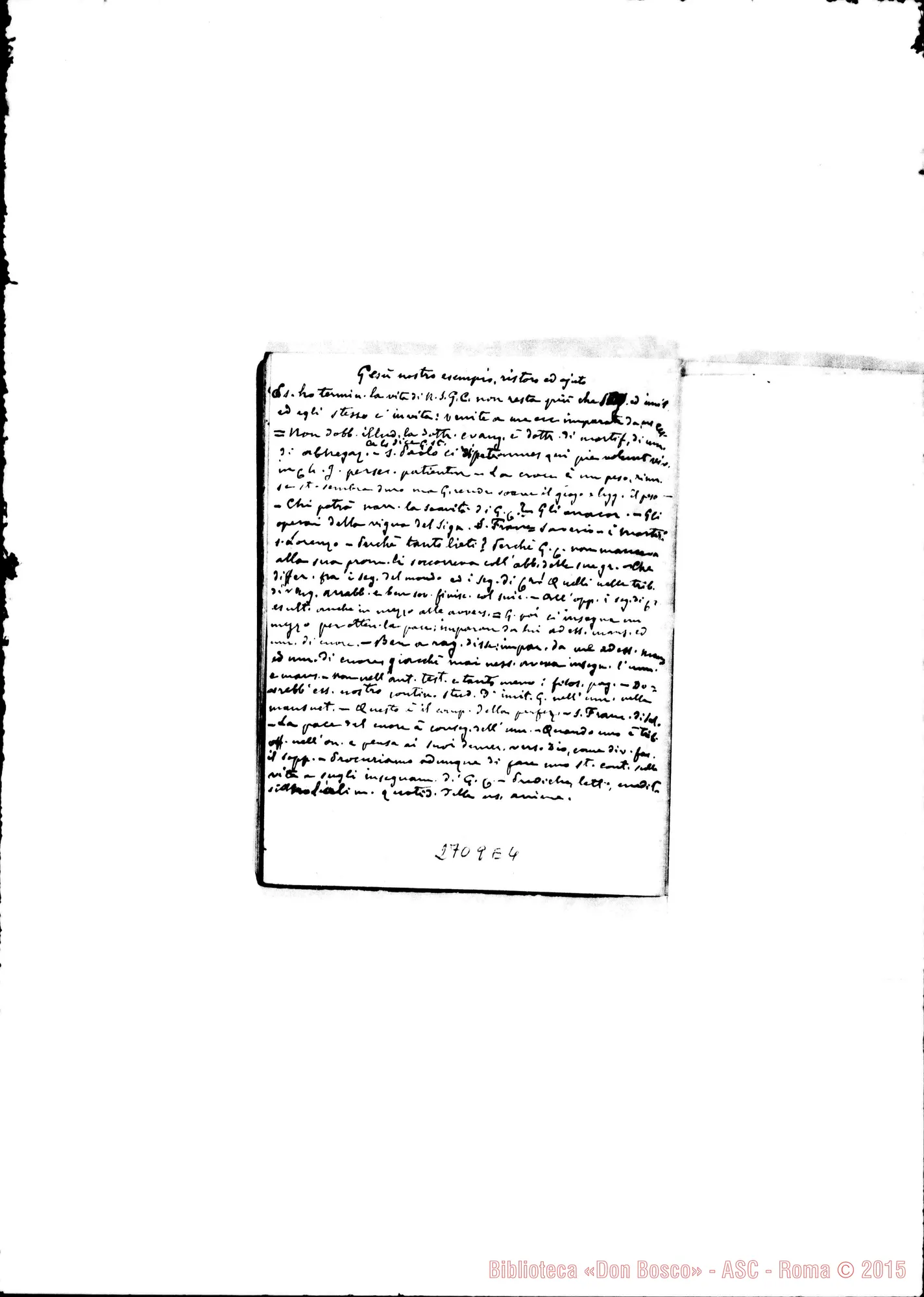 Fotogramma E 4 — Quaderno 17: Del Nuovo Testamento (1886-87)