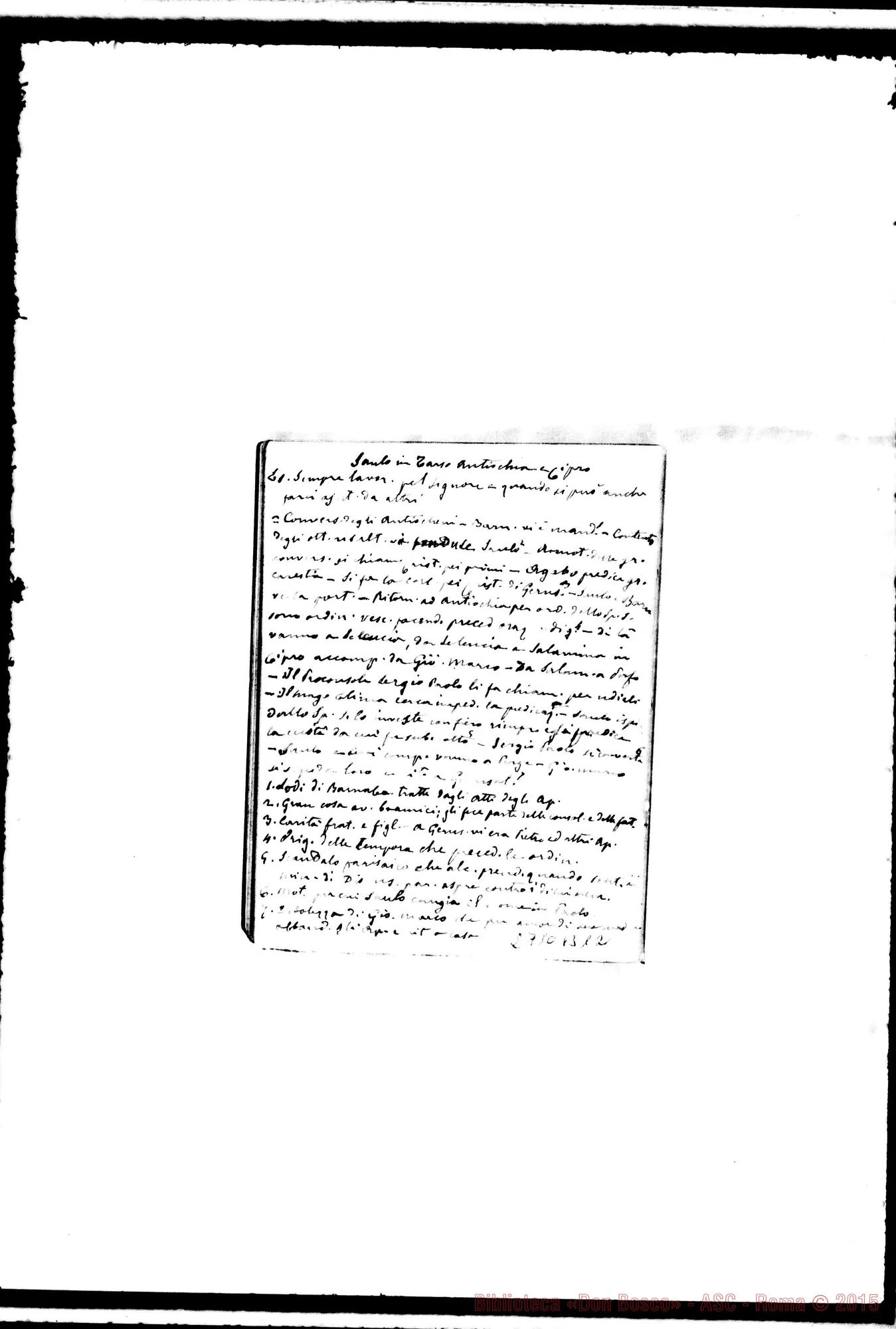 Fotogramma B 12 — Quaderno 18: Atti degli Apostoli (1888-89)
