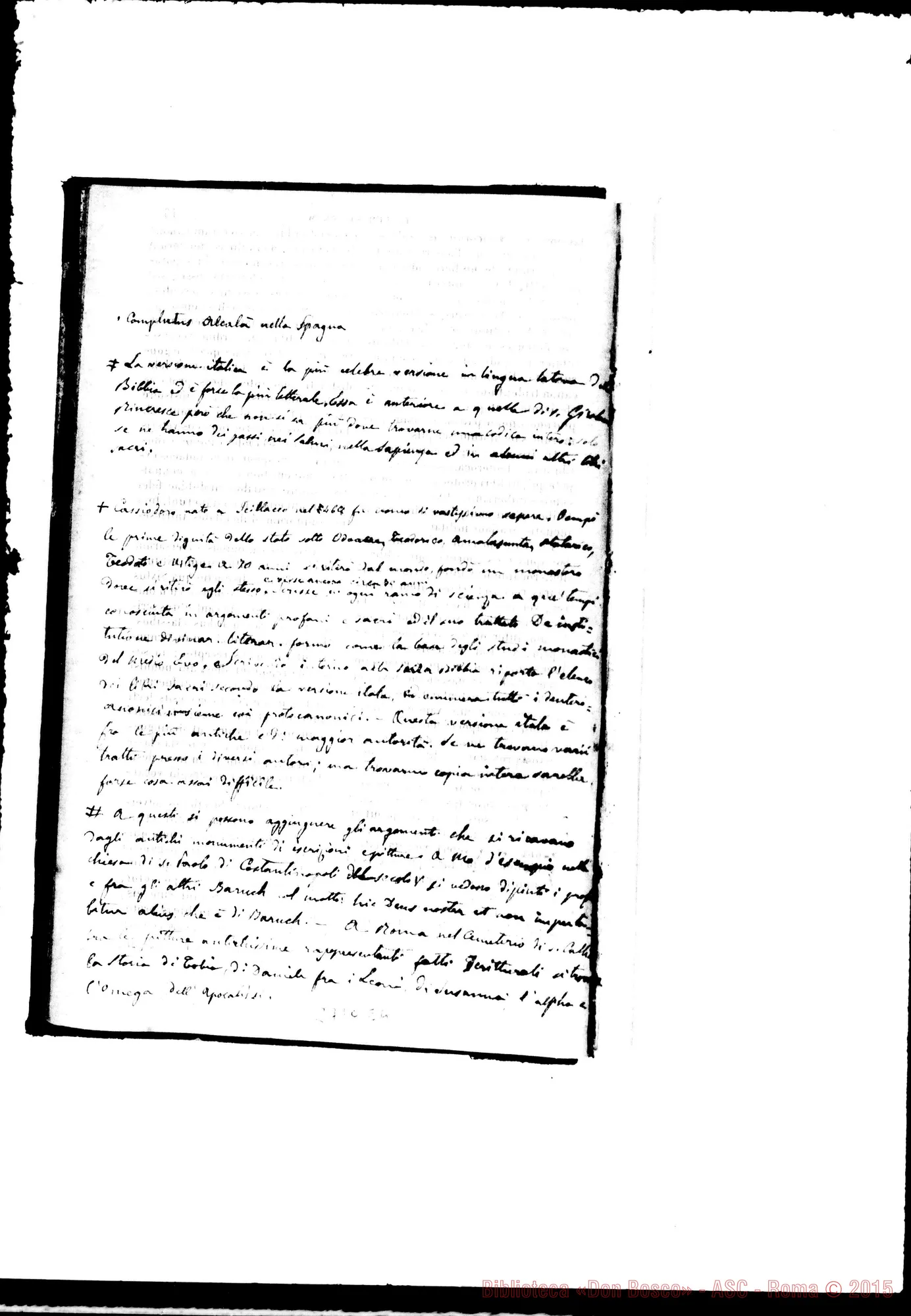 Fotogramma E 4 — Ermeneutica Sacra Testo stampato E commenti autogr.Rua (alcune pagine)