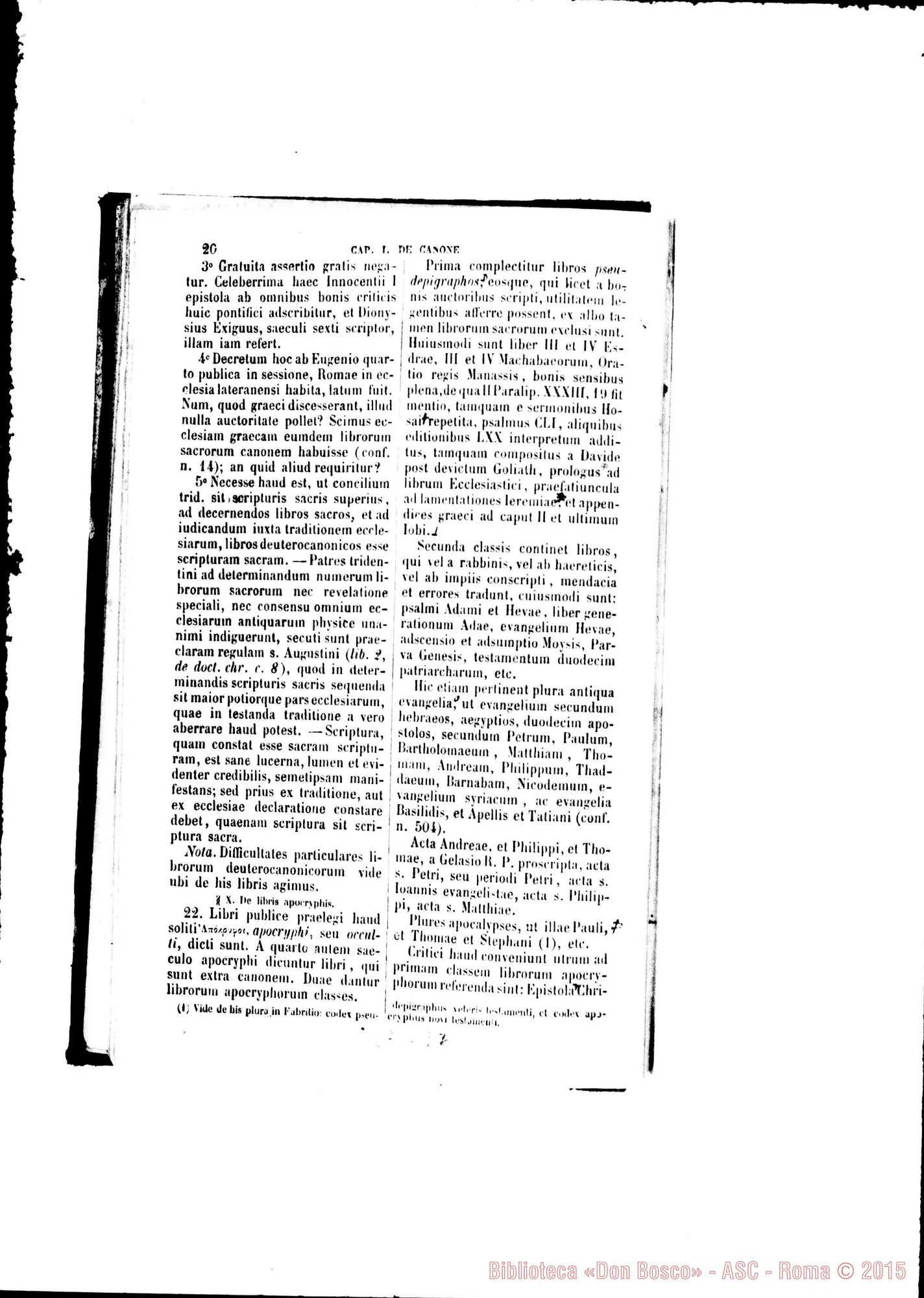Fotogramma E 7 — Ermeneutica Sacra Testo stampato E commenti autogr.Rua (alcune pagine)