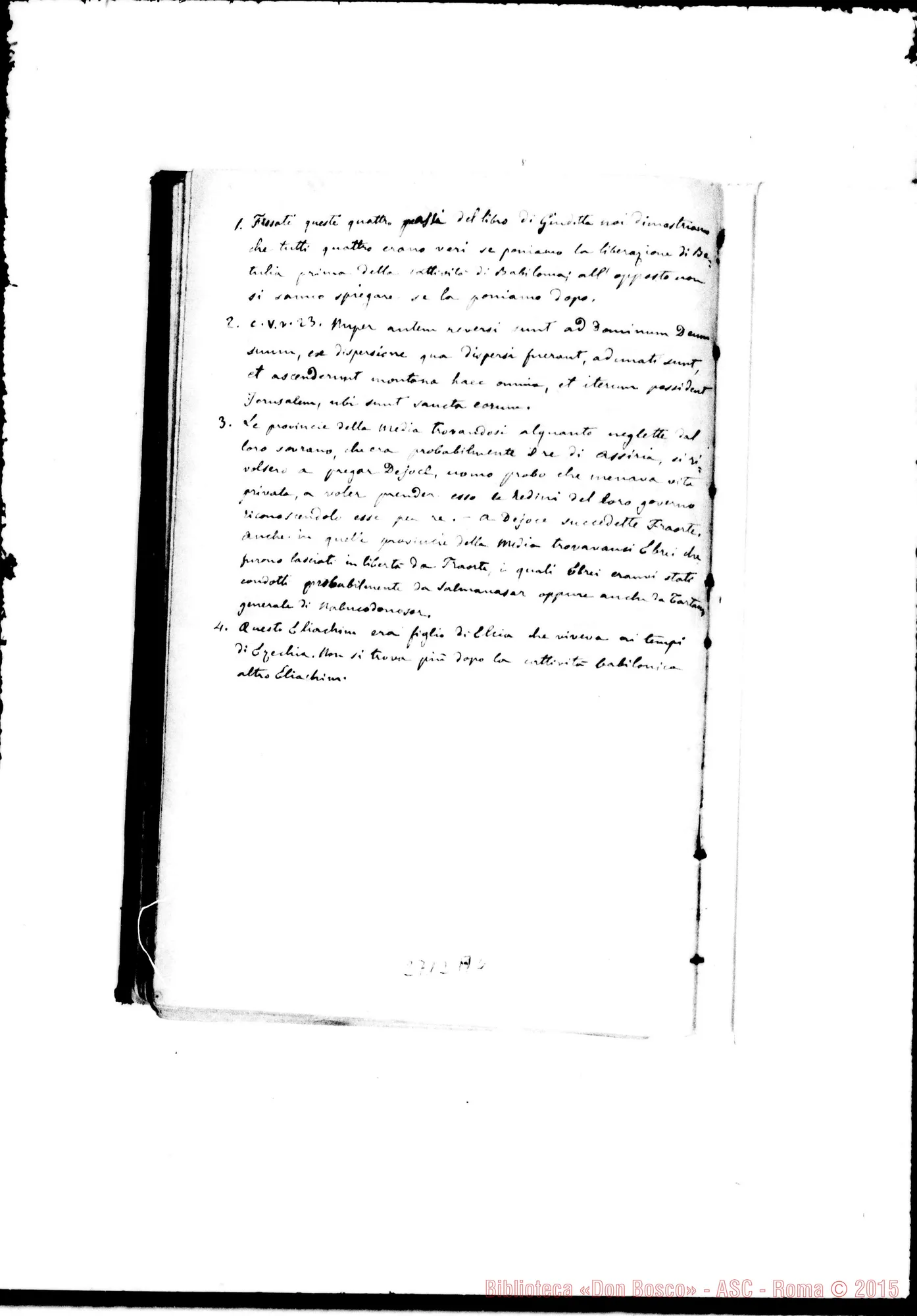 Fotogramma A 4 — Ermeneutica Sacra Testo stampato E commenti autogr.Rua (alcune pagine)