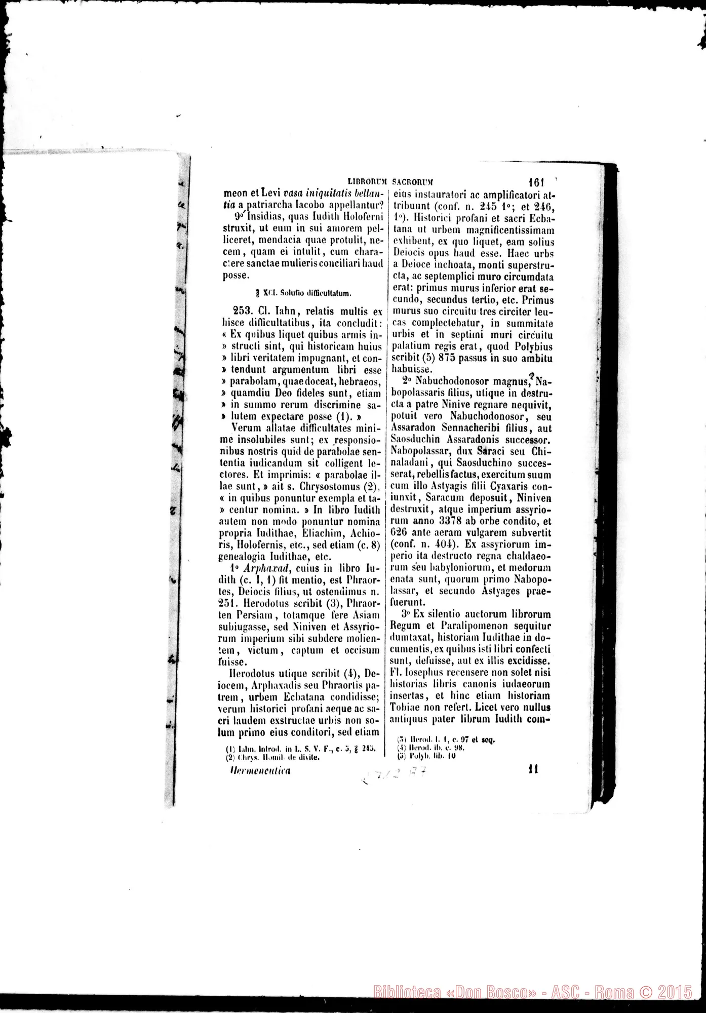 Fotogramma A 7 — Ermeneutica Sacra Testo stampato E commenti autogr.Rua (alcune pagine)