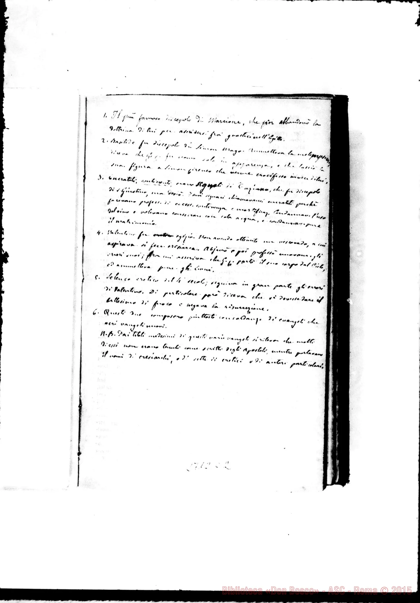 Fotogramma C 2 — Ermeneutica Sacra Testo stampato E commenti autogr.Rua (alcune pagine)