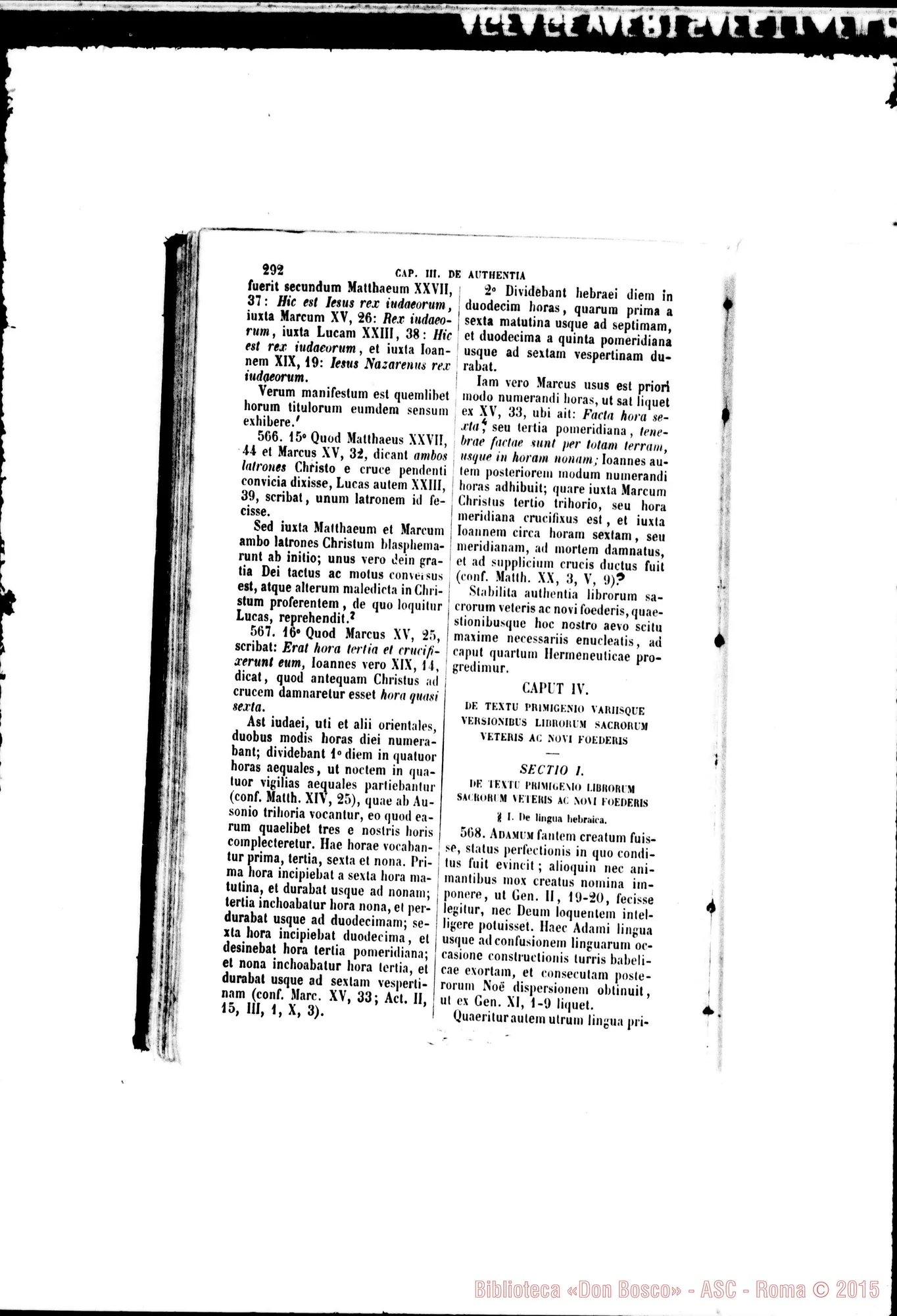 Fotogramma C 7 — Ermeneutica Sacra Testo stampato E commenti autogr.Rua (alcune pagine)