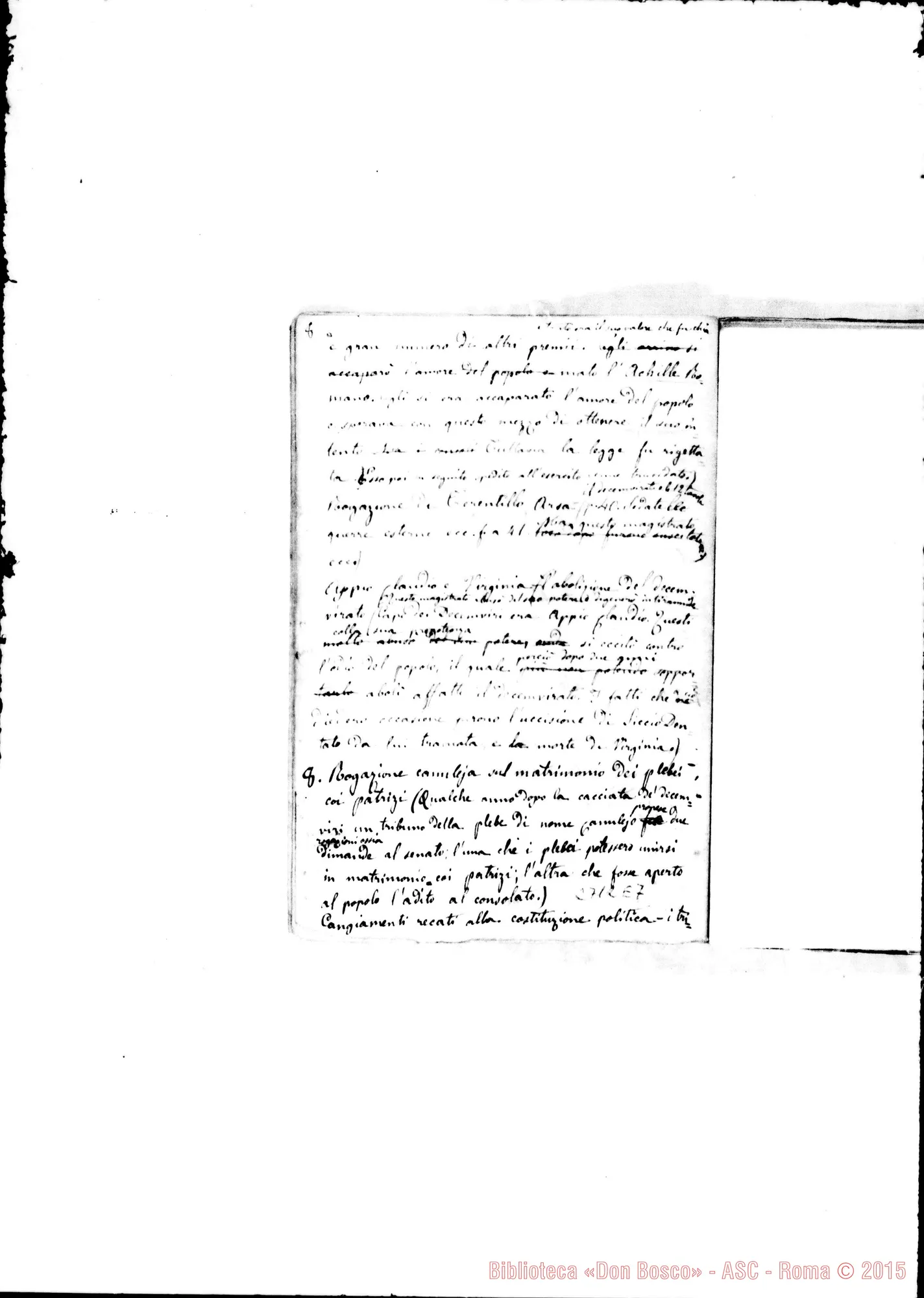 Fotogramma E 7 — Storia Sacra per la Rettorica. Appunti. 1859-60