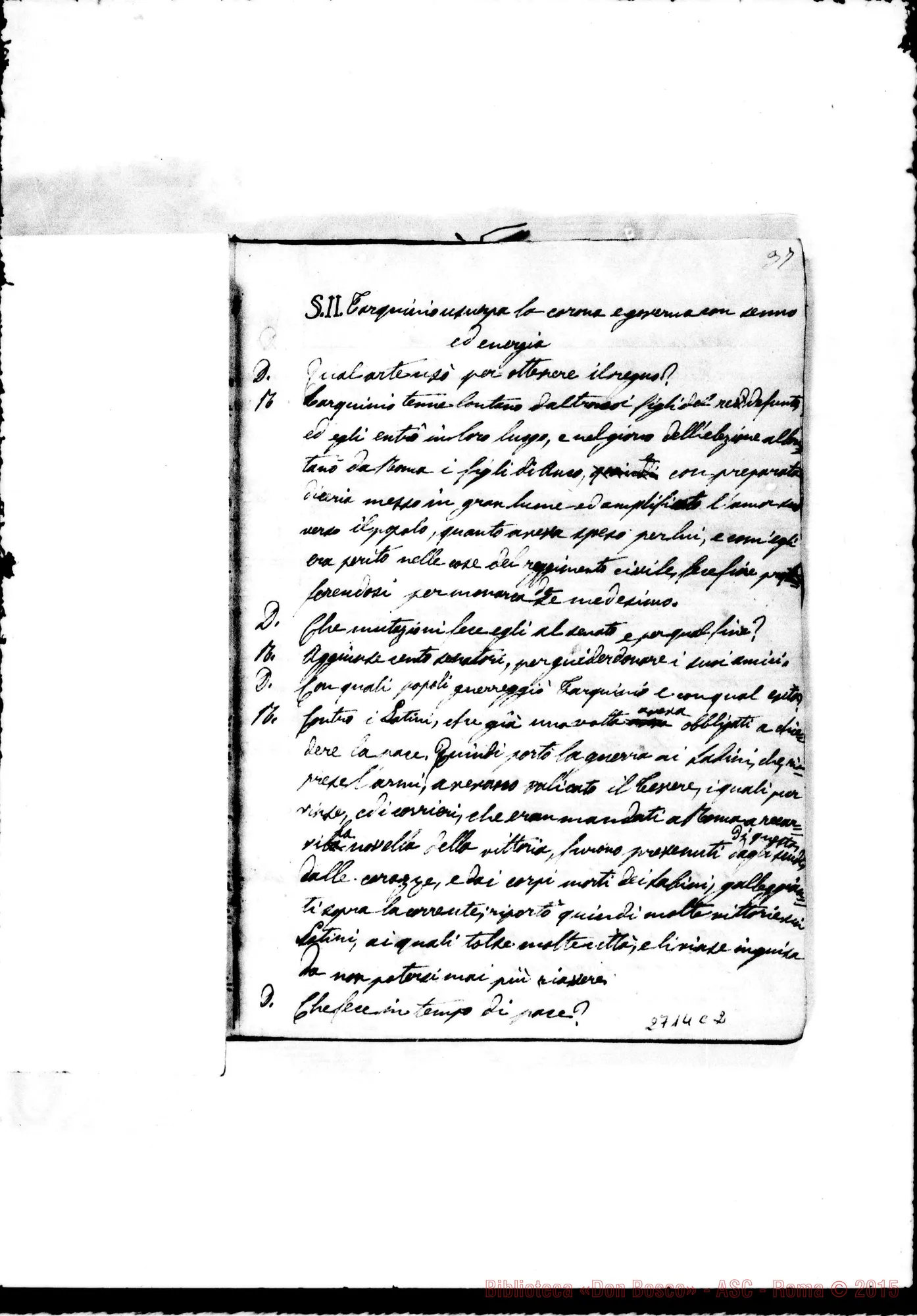 Fotogramma C 2 — Quaderno della Storia Romana. 1852
