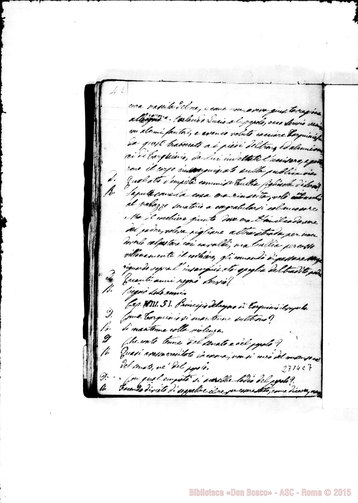 Fotogramma C 7 — Quaderno della Storia Romana. 1852