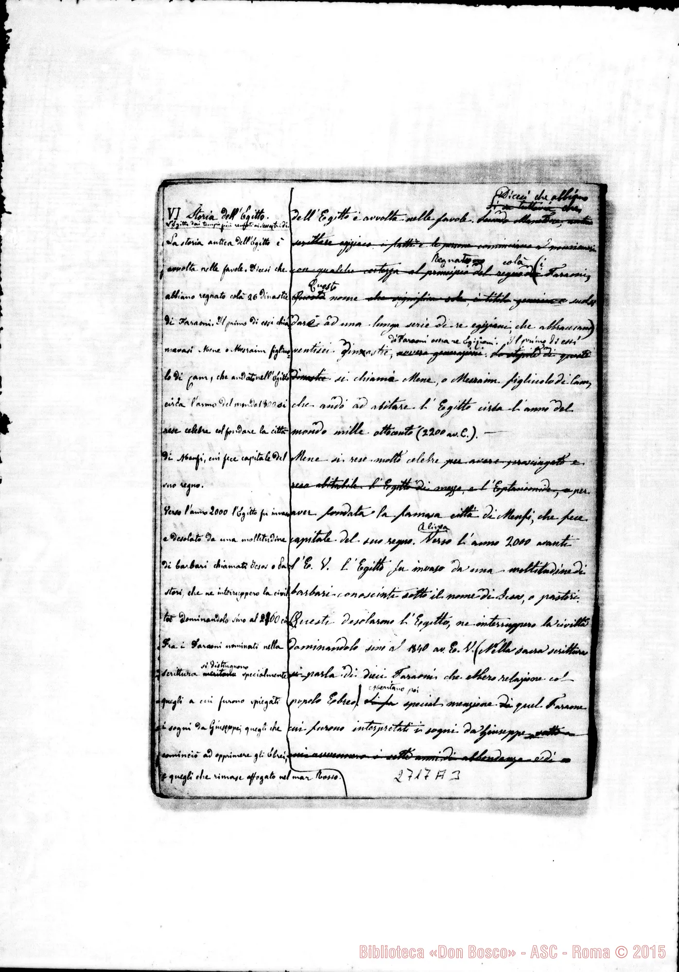 Fotogramma A 3 — Storia Antica: Quaderno 1