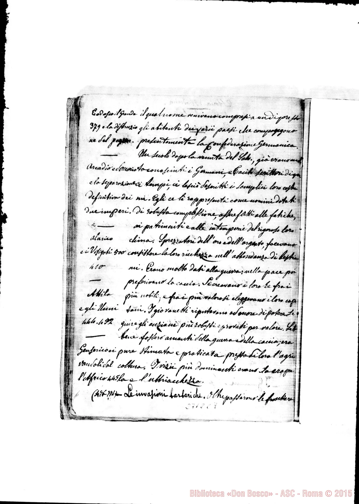 Fotogramma C 7 — Storia Moderna dettata da D. Rua A Mirabello: 1864
