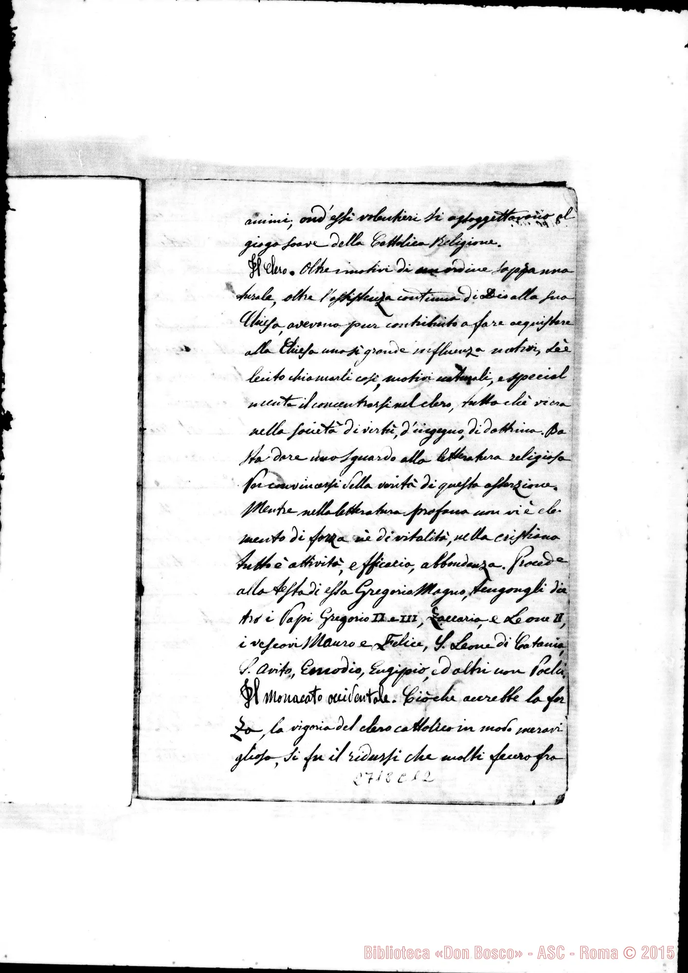 Fotogramma C 12 — Storia Moderna dettata da D. Rua A Mirabello: 1864