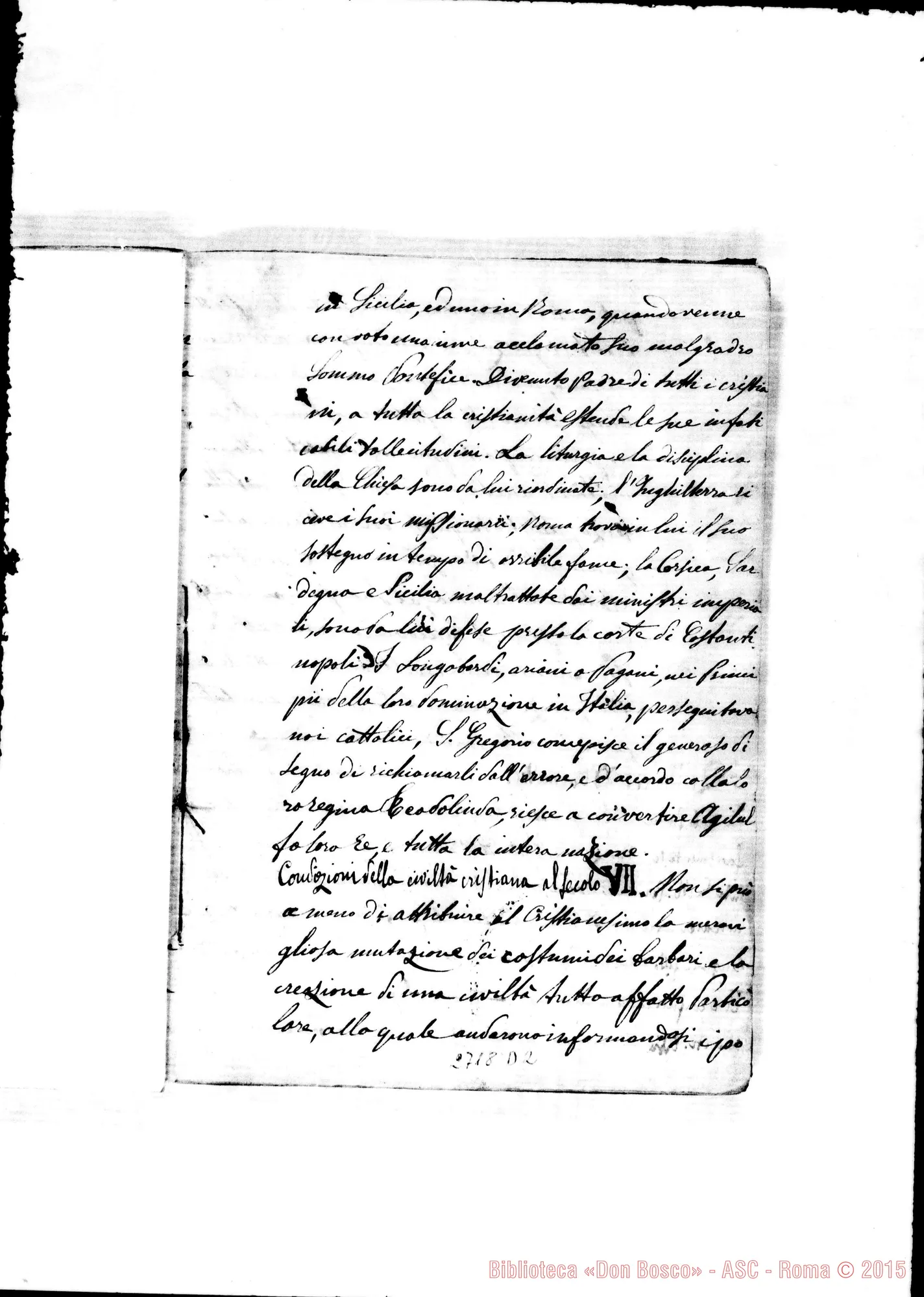 Fotogramma D 2 — Storia Moderna dettata da D. Rua A Mirabello: 1864