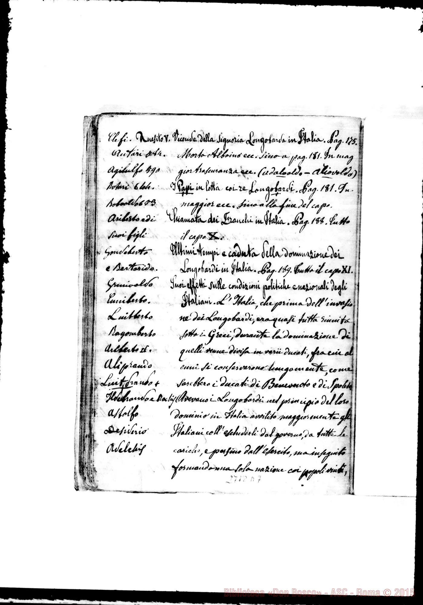 Fotogramma D 7 — Storia Moderna dettata da D. Rua A Mirabello: 1864