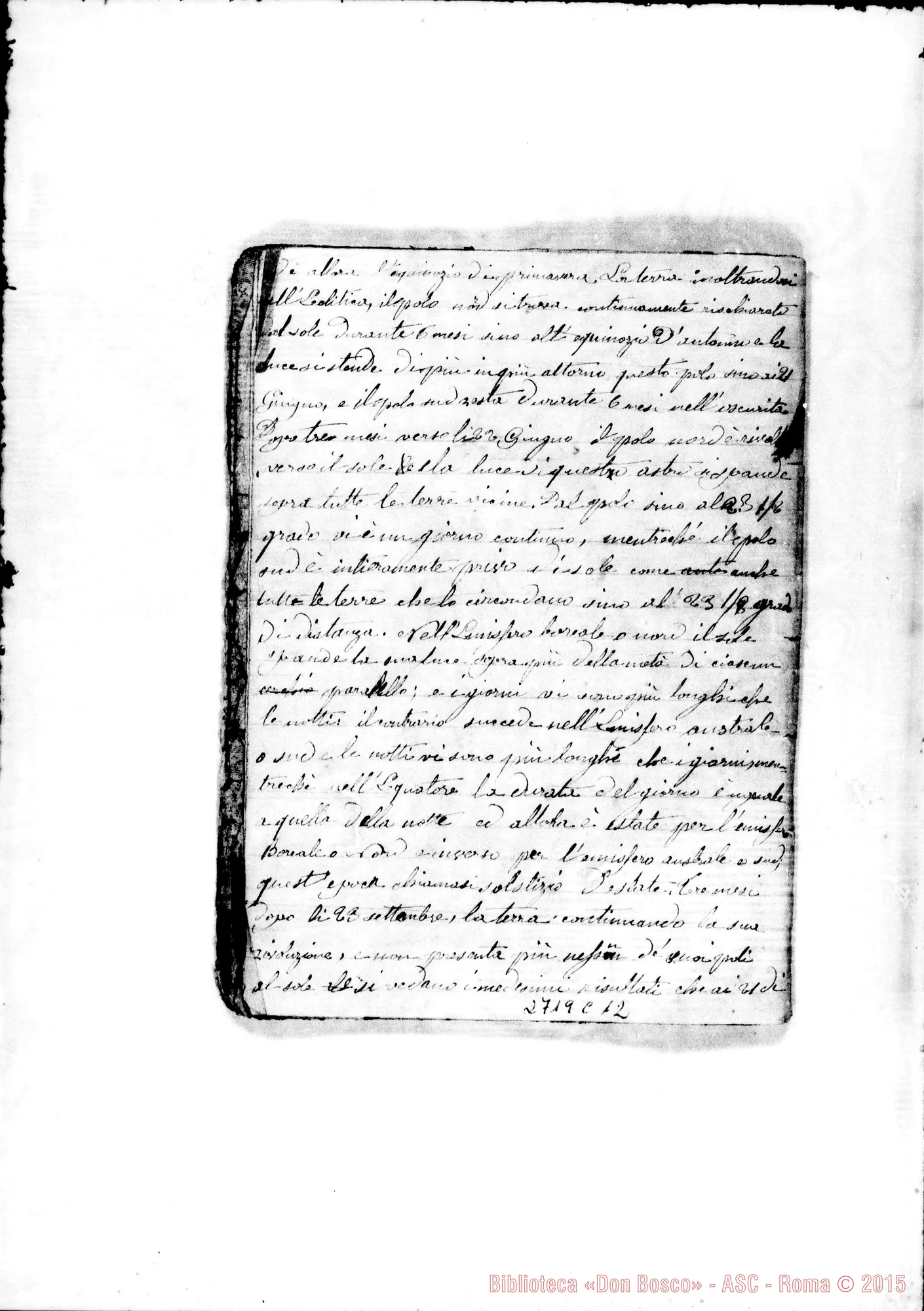 Fotogramma C 12 — Quaderno di Cosmografia