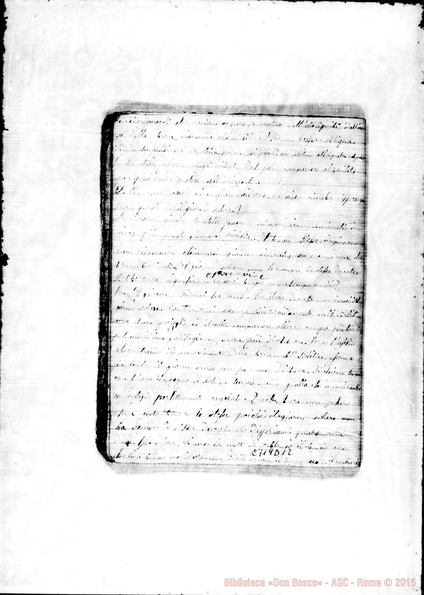 Fotogramma D 12 — Quaderno di Cosmografia