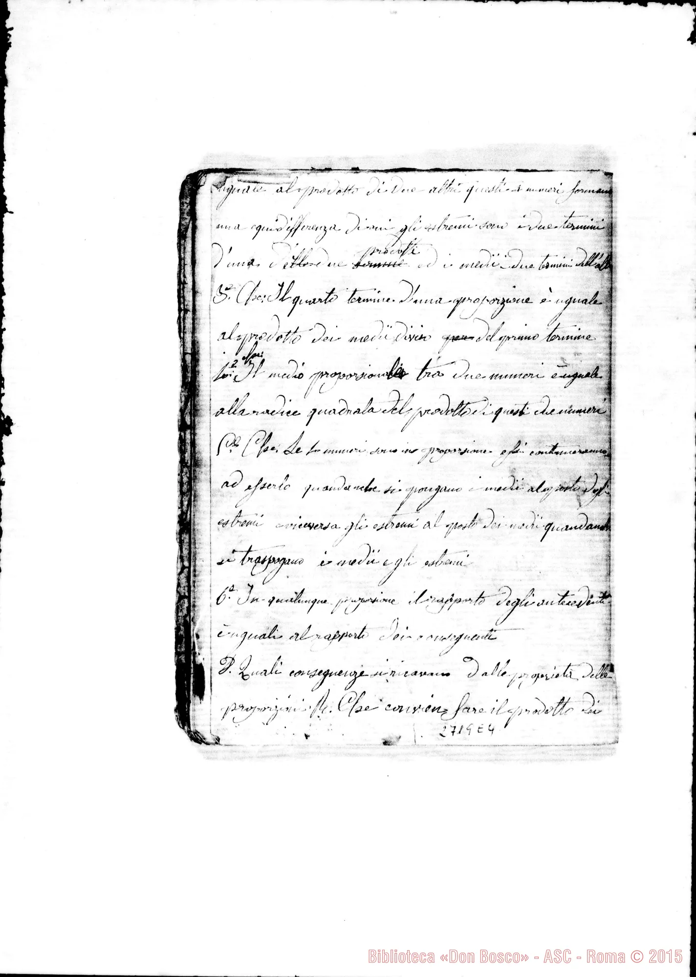 Fotogramma E 4 — Quaderno di Aritmetica