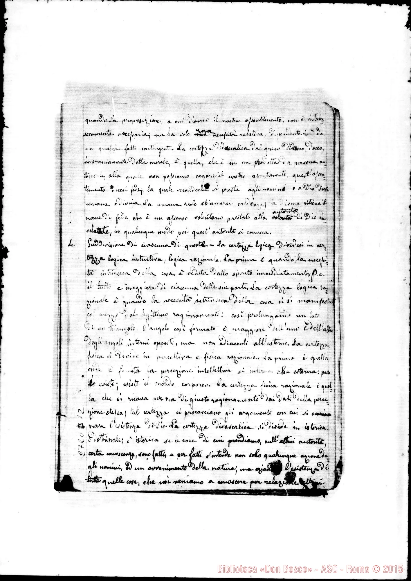 Fotogramma D 12 — Logica: quesiti