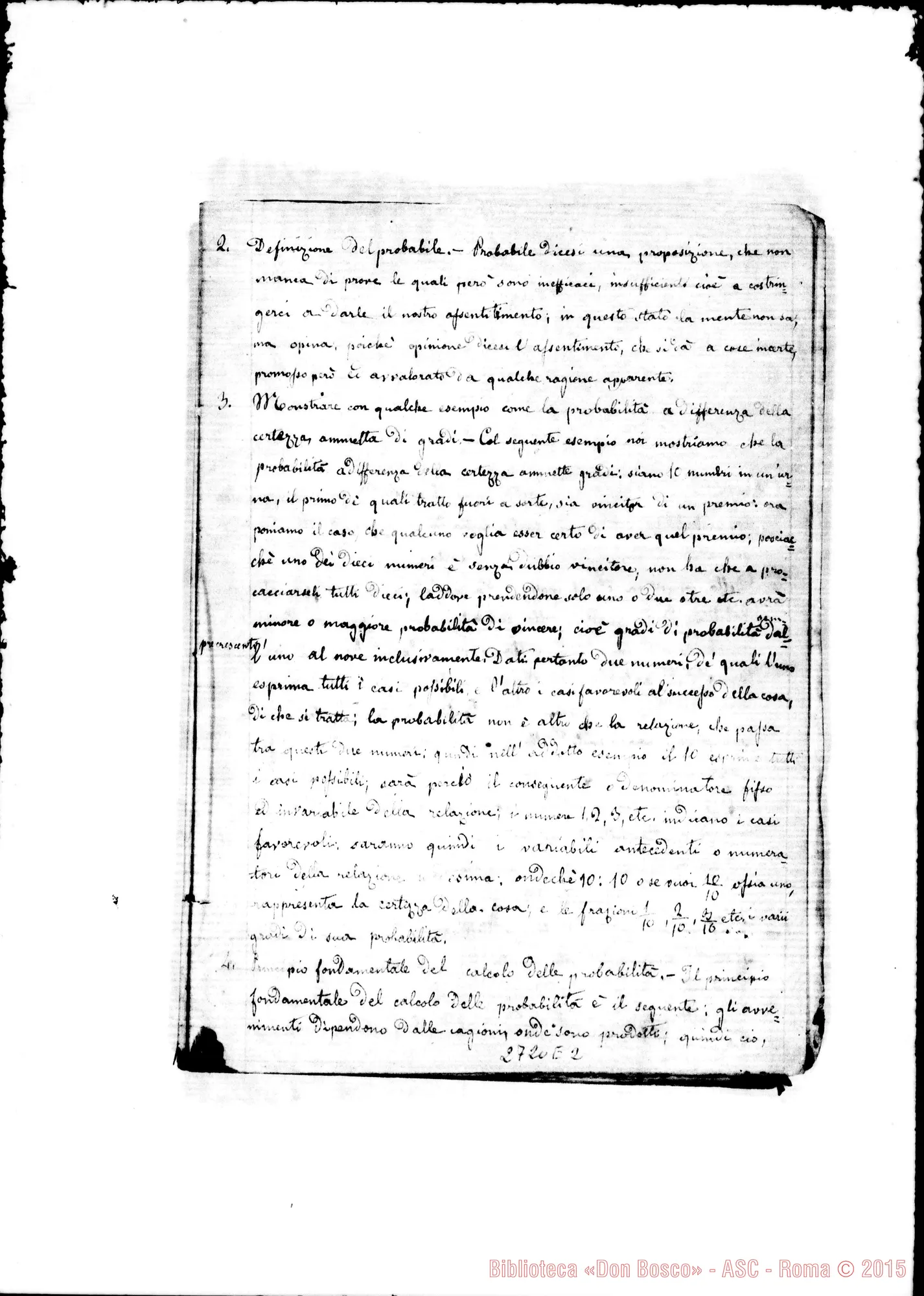 Fotogramma E 2 — Logica: quesiti