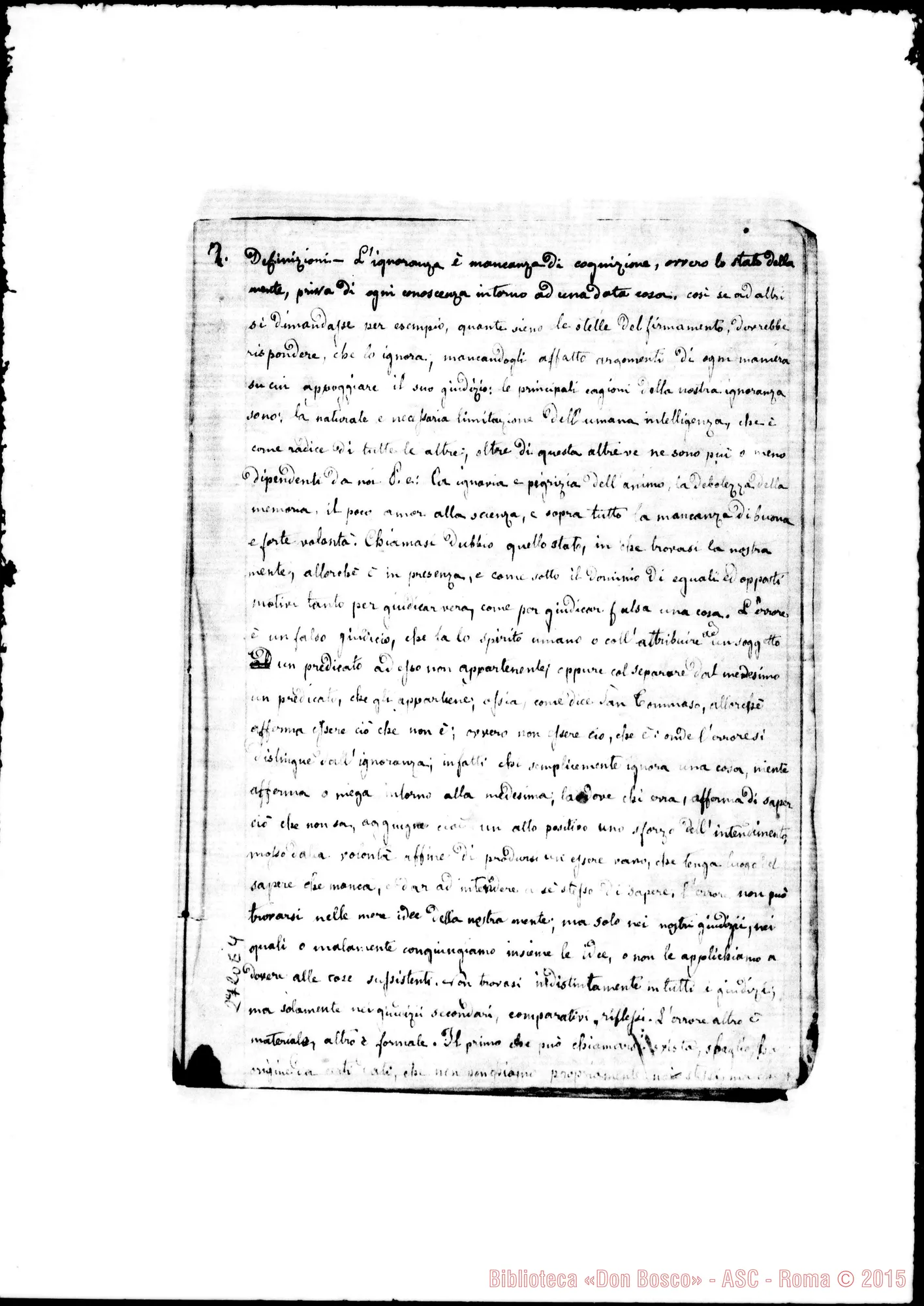 Fotogramma E 4 — Logica: quesiti