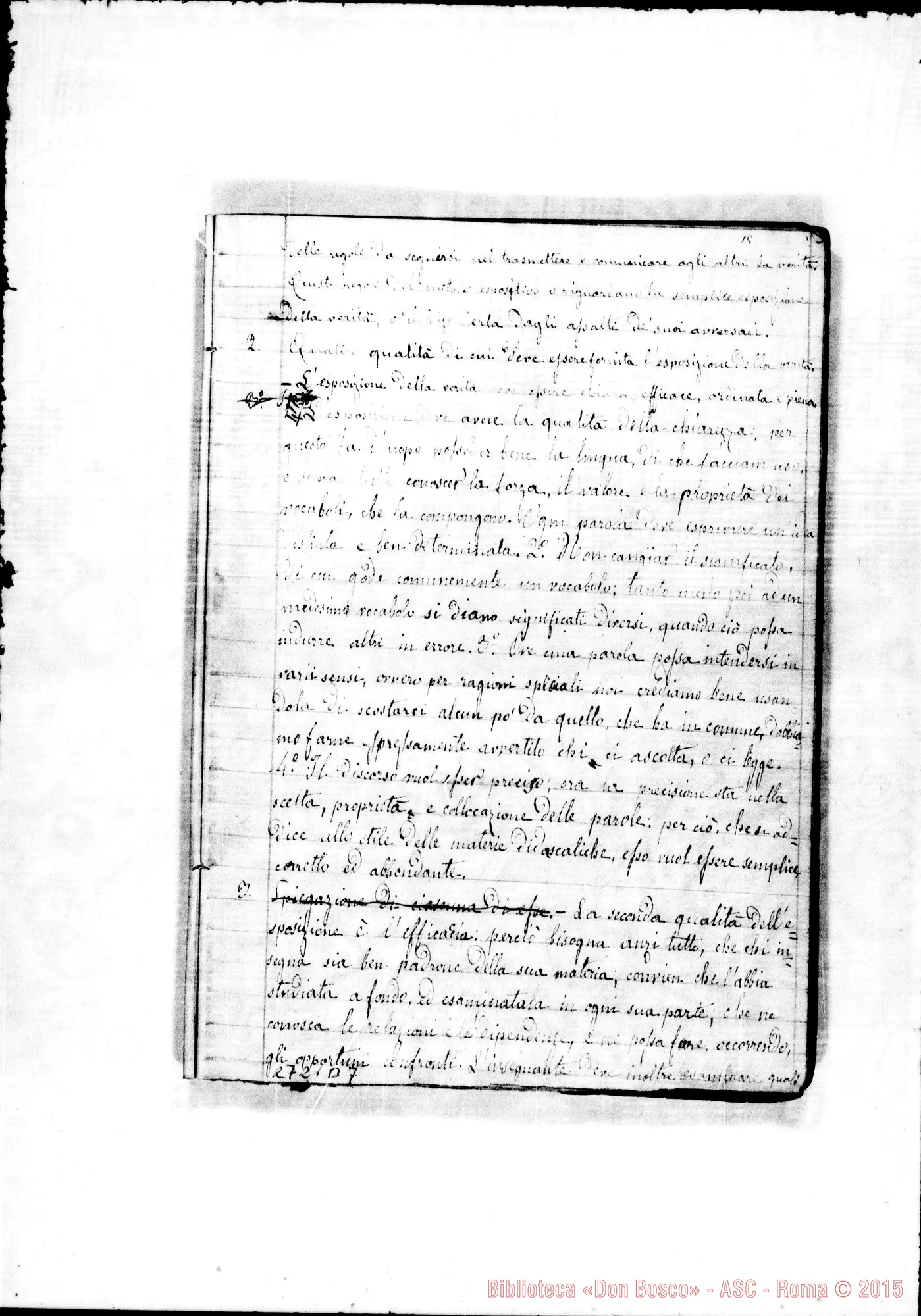 Fotogramma B 7 — Quaderno di Logica