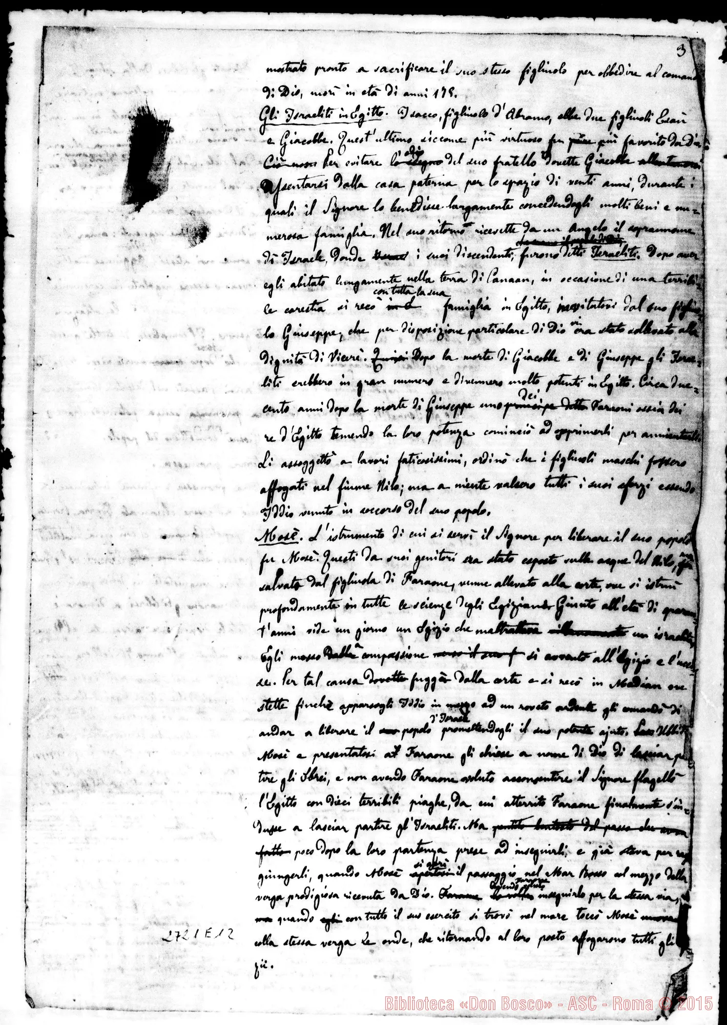 Fotogramma E 12 — Fogli staccati: Storia Antica: quesiti