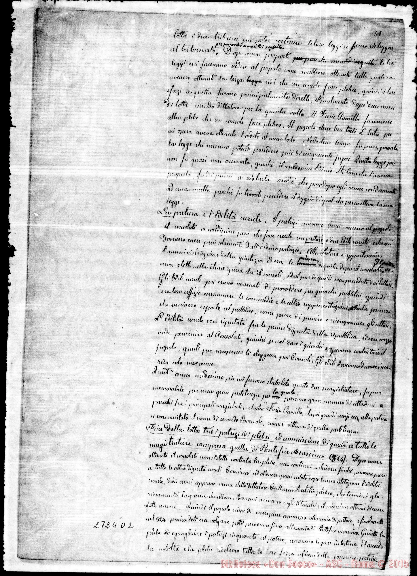 Fotogramma D 2 — L’Italia Antica