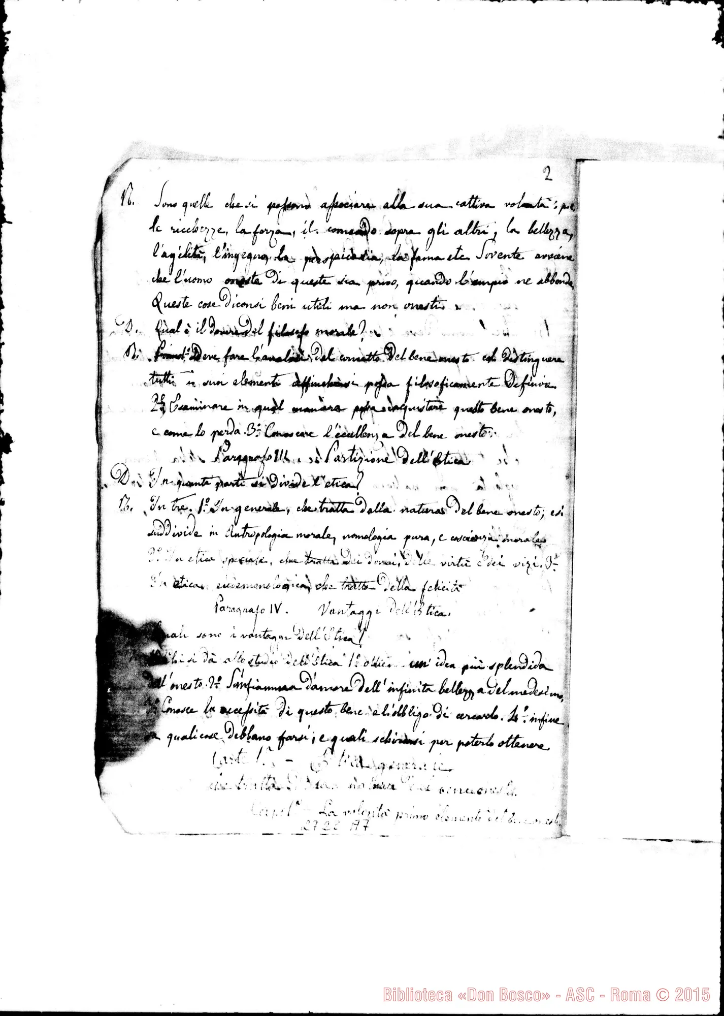 Fotogramma A 7 — Elementi di Etica: Quaderno 1