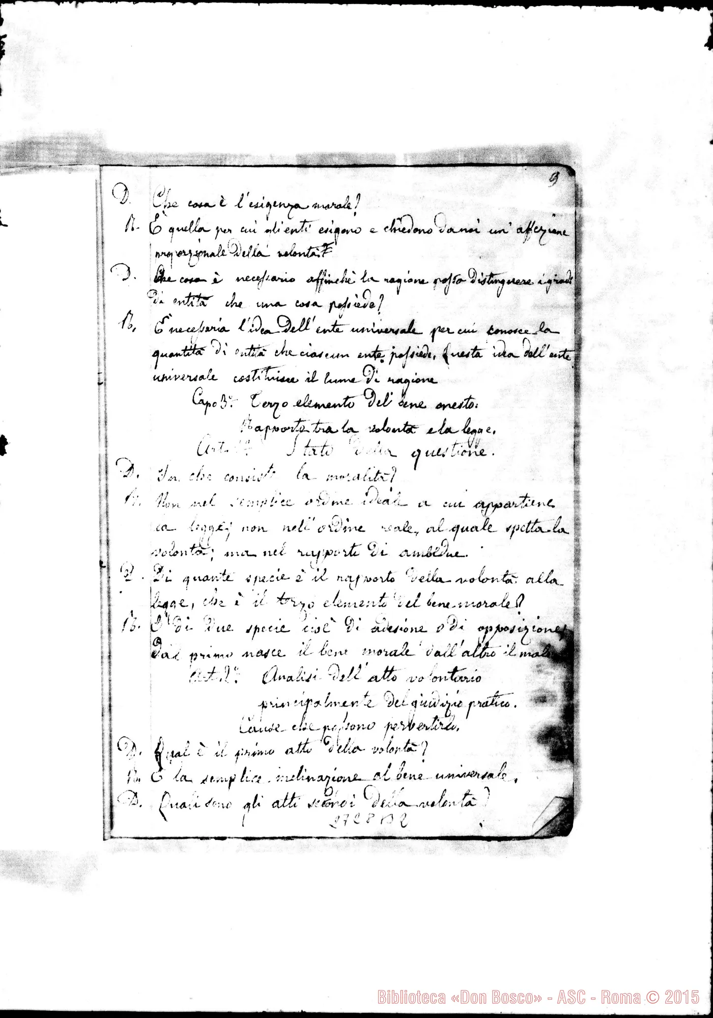 Fotogramma B 2 — Elementi di Etica: Quaderno 1