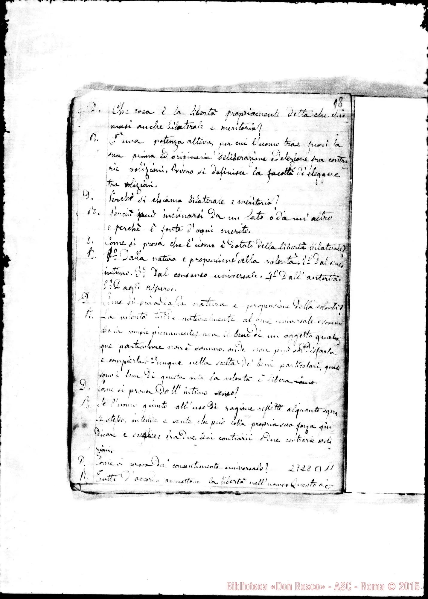 Fotogramma B 11 — Elementi di Etica: Quaderno 1