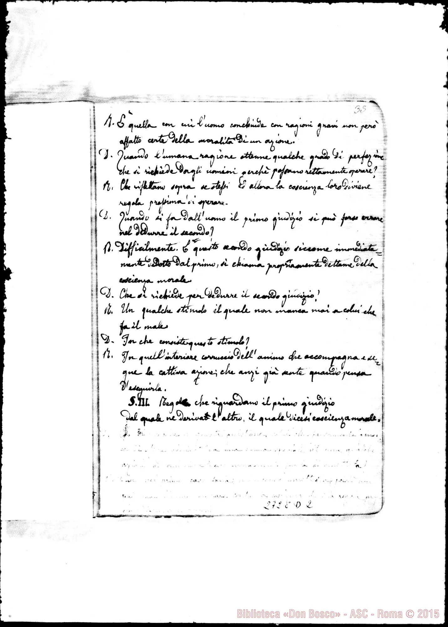 Fotogramma D 2 — Elementi di Etica: Quaderno 1