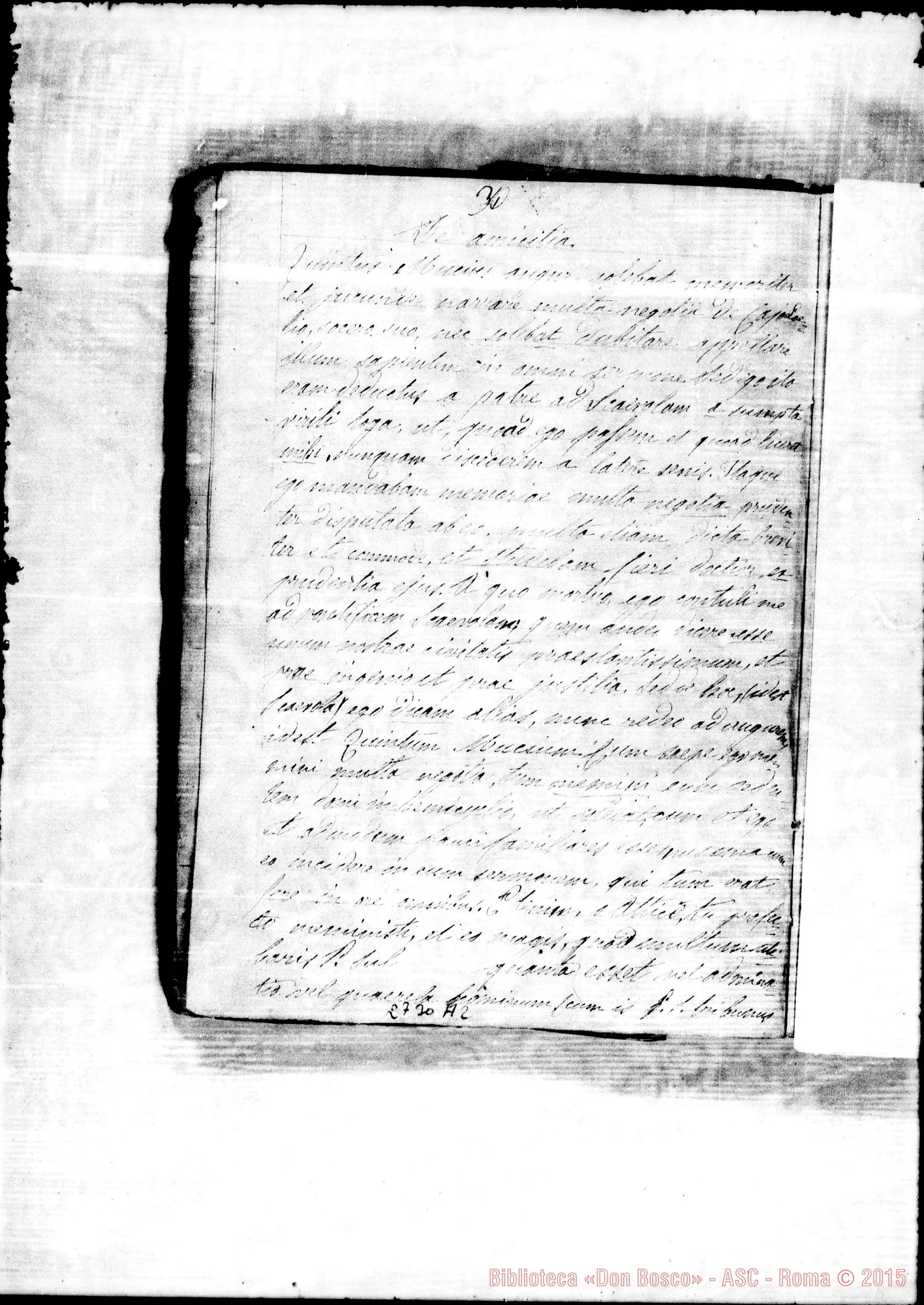 Fotogramma A 2 — Spiegazioni dell’Antologia latina. Rua Michele, 1852