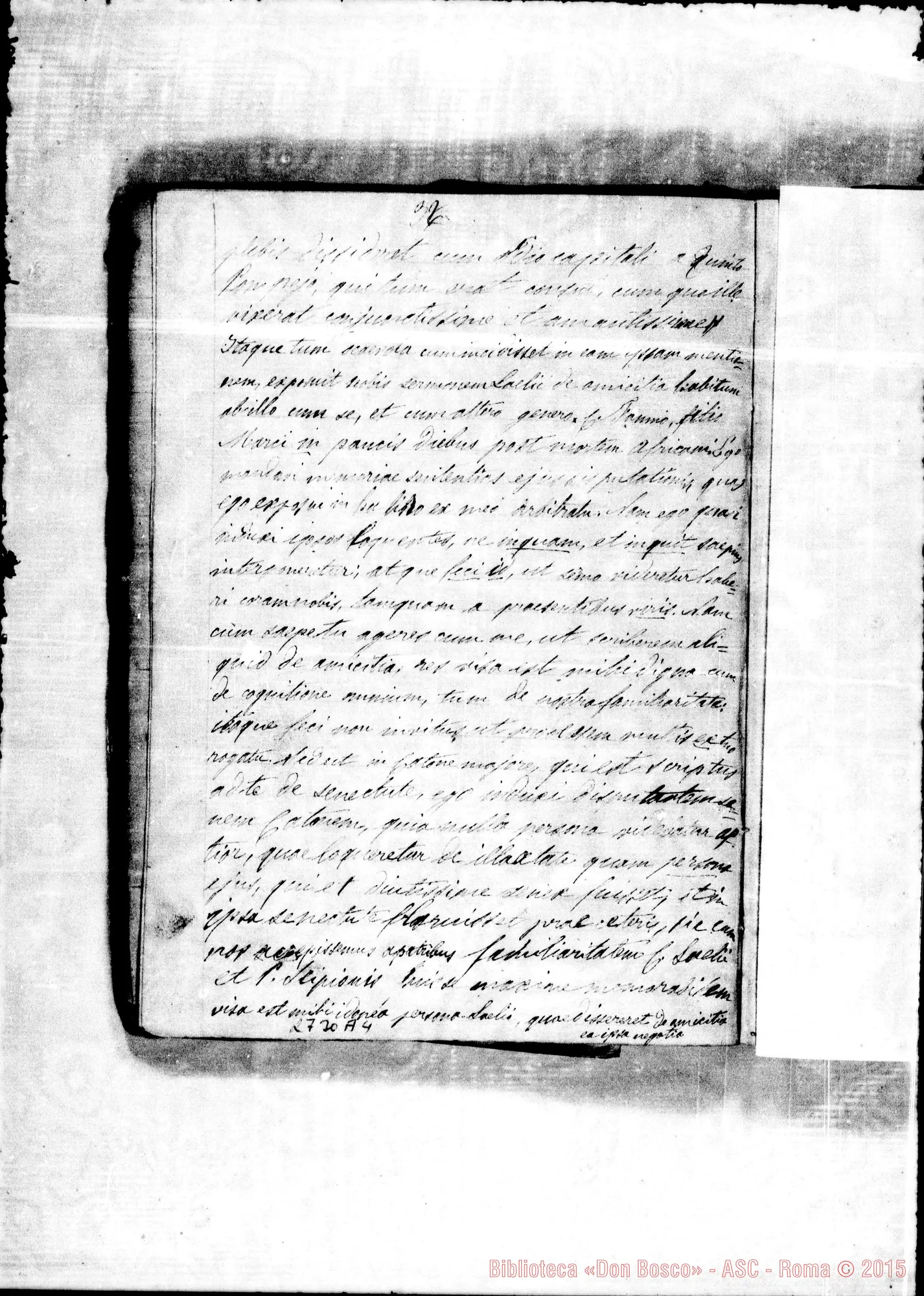 Fotogramma A 4 — Spiegazioni dell’Antologia latina. Rua Michele, 1852