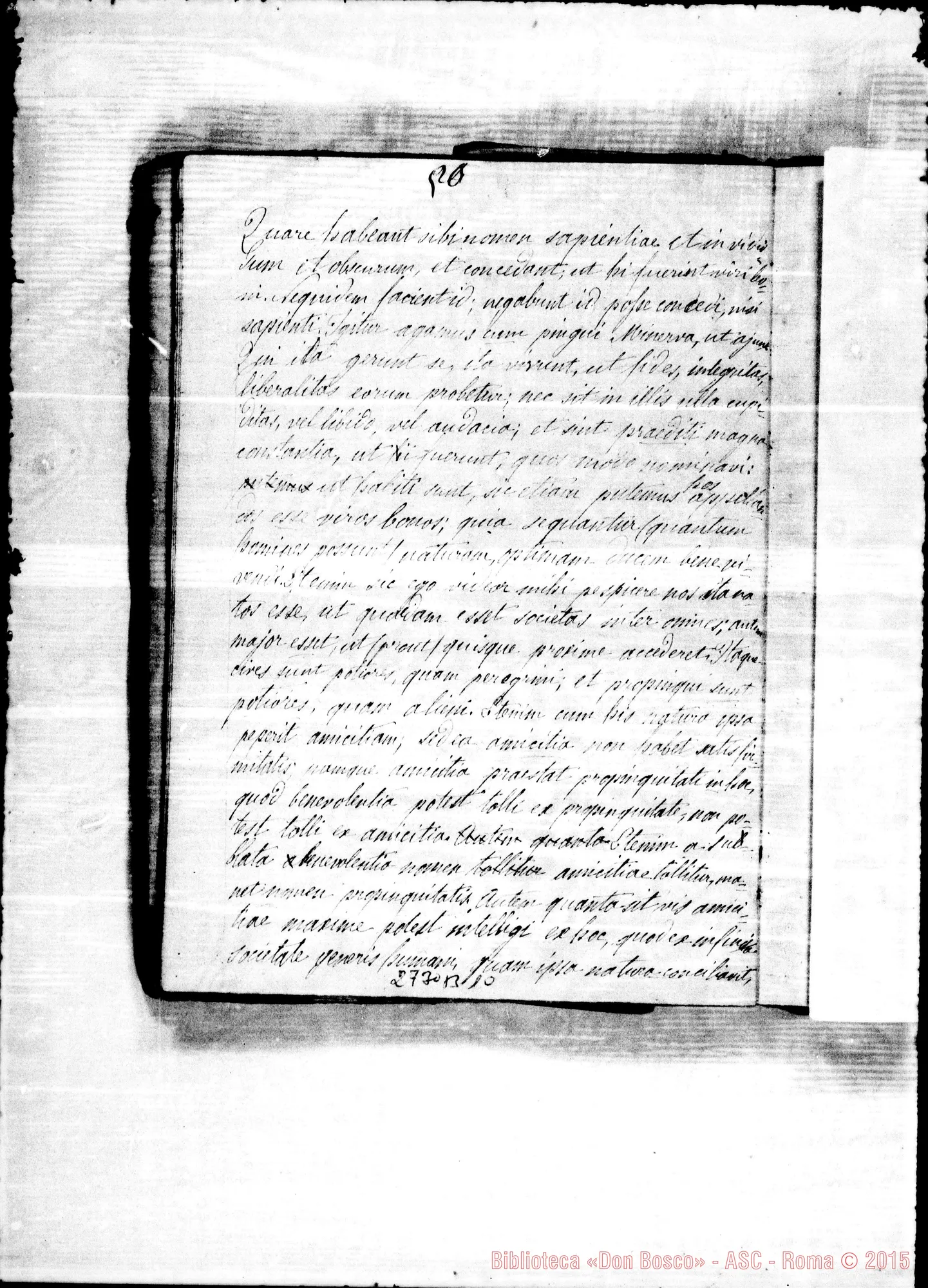 Fotogramma B 10 — Spiegazioni dell’Antologia latina. Rua Michele, 1852