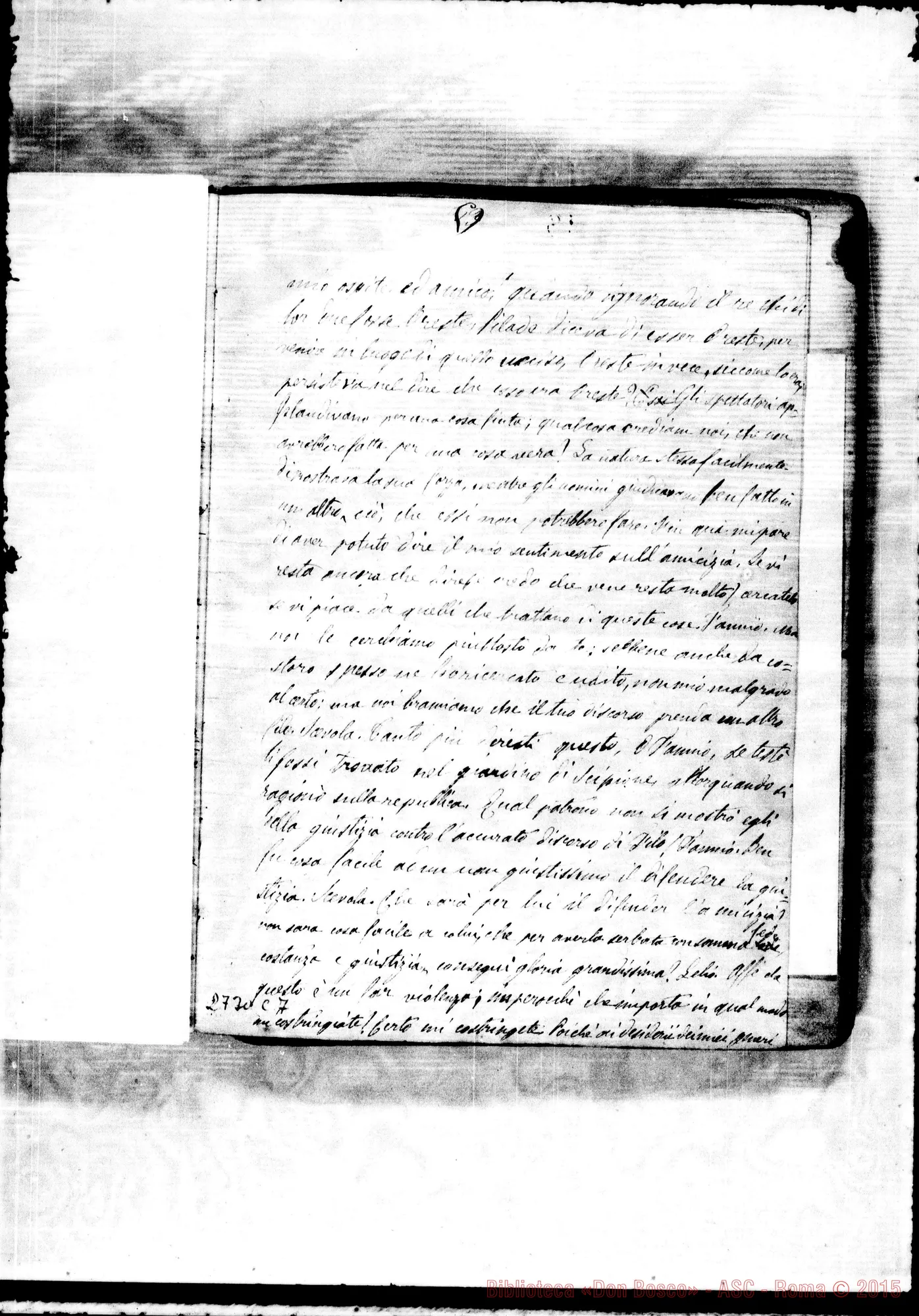 Fotogramma C 7 — Spiegazioni dell’Antologia latina. Rua Michele, 1852