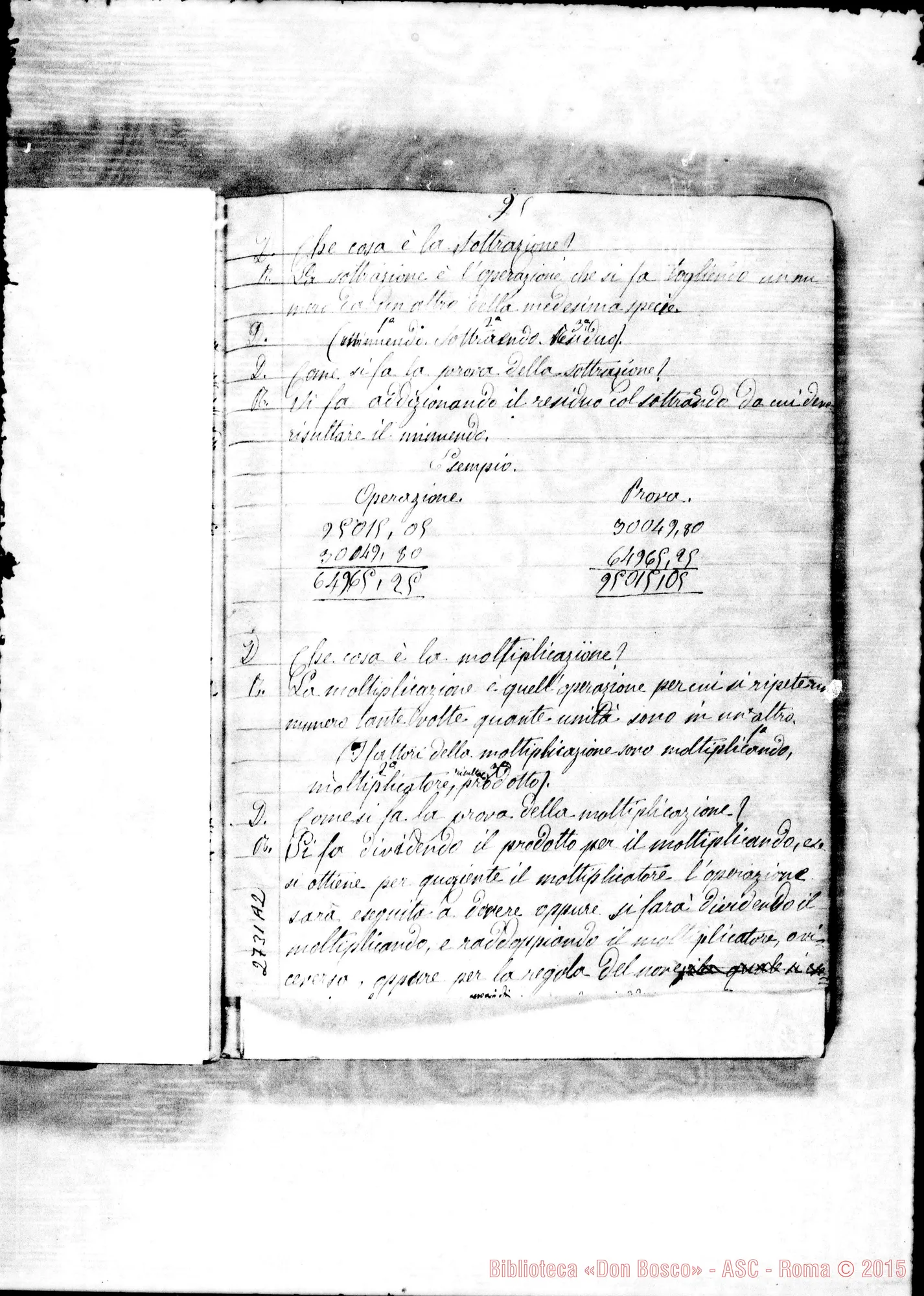 Fotogramma A 2 — Trattatello di Aritmetica