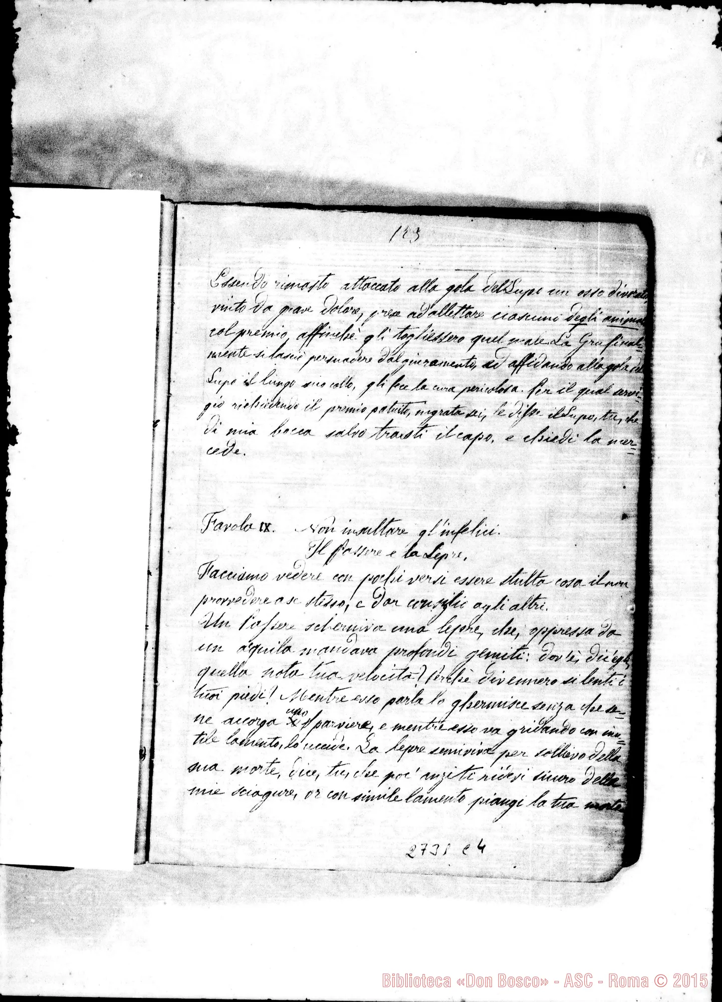 Fotogramma C 4 — Favole di Fedro: costruzione E traduzione. Rua Michele, 1852
