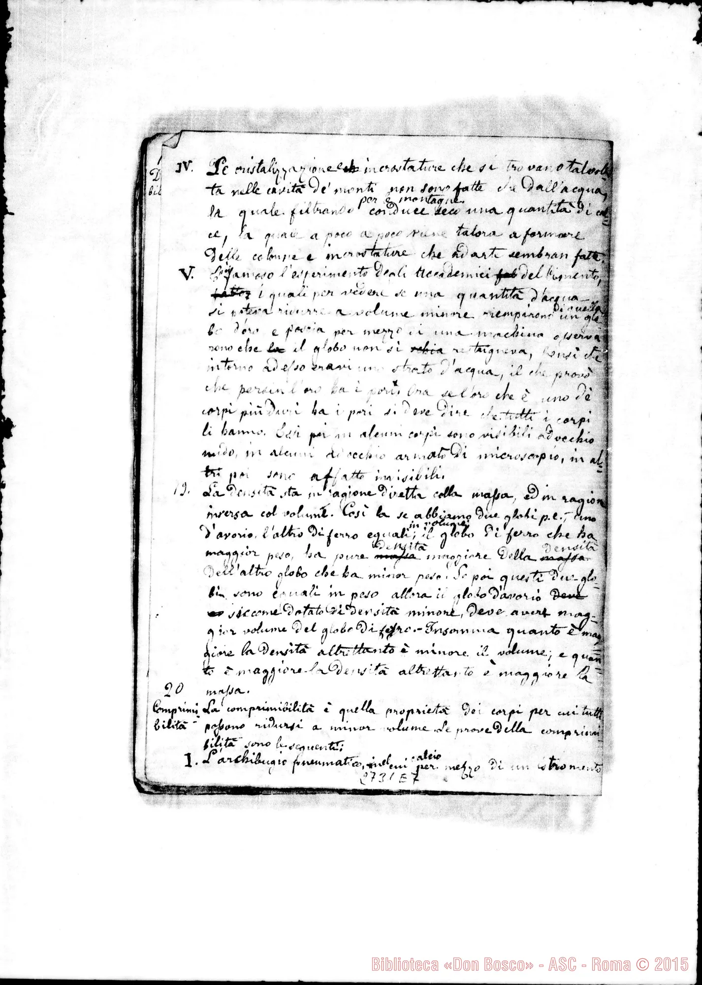 Fotogramma E 7 — Quaderno di Fisica