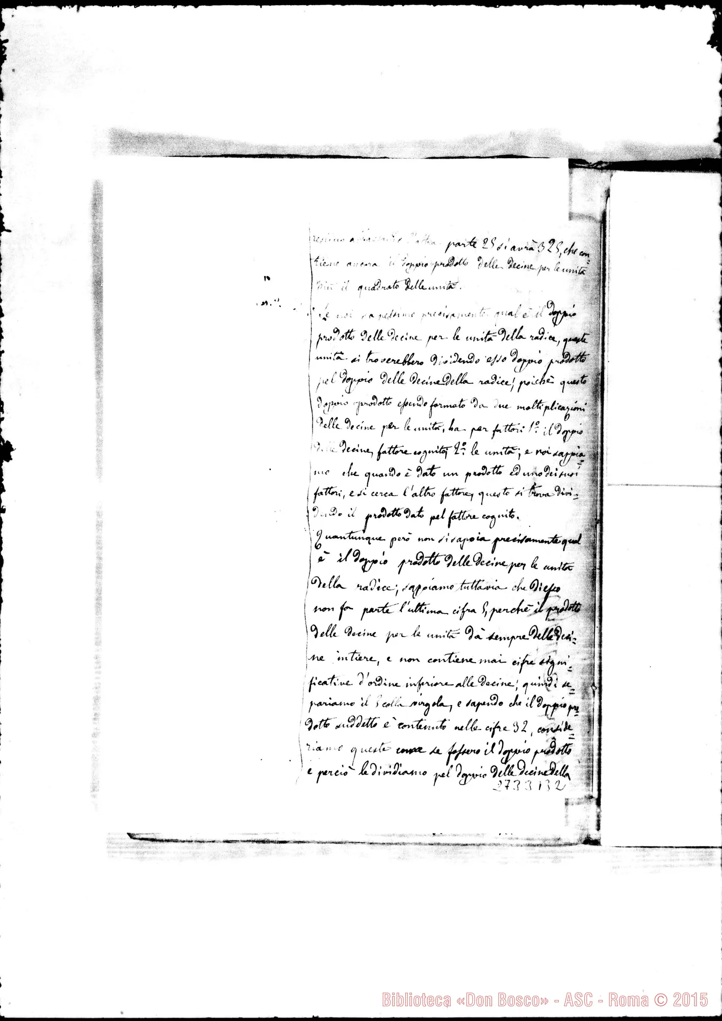 Fotogramma B 2 — Quaderno di Aritmetica. Corso 1856-57