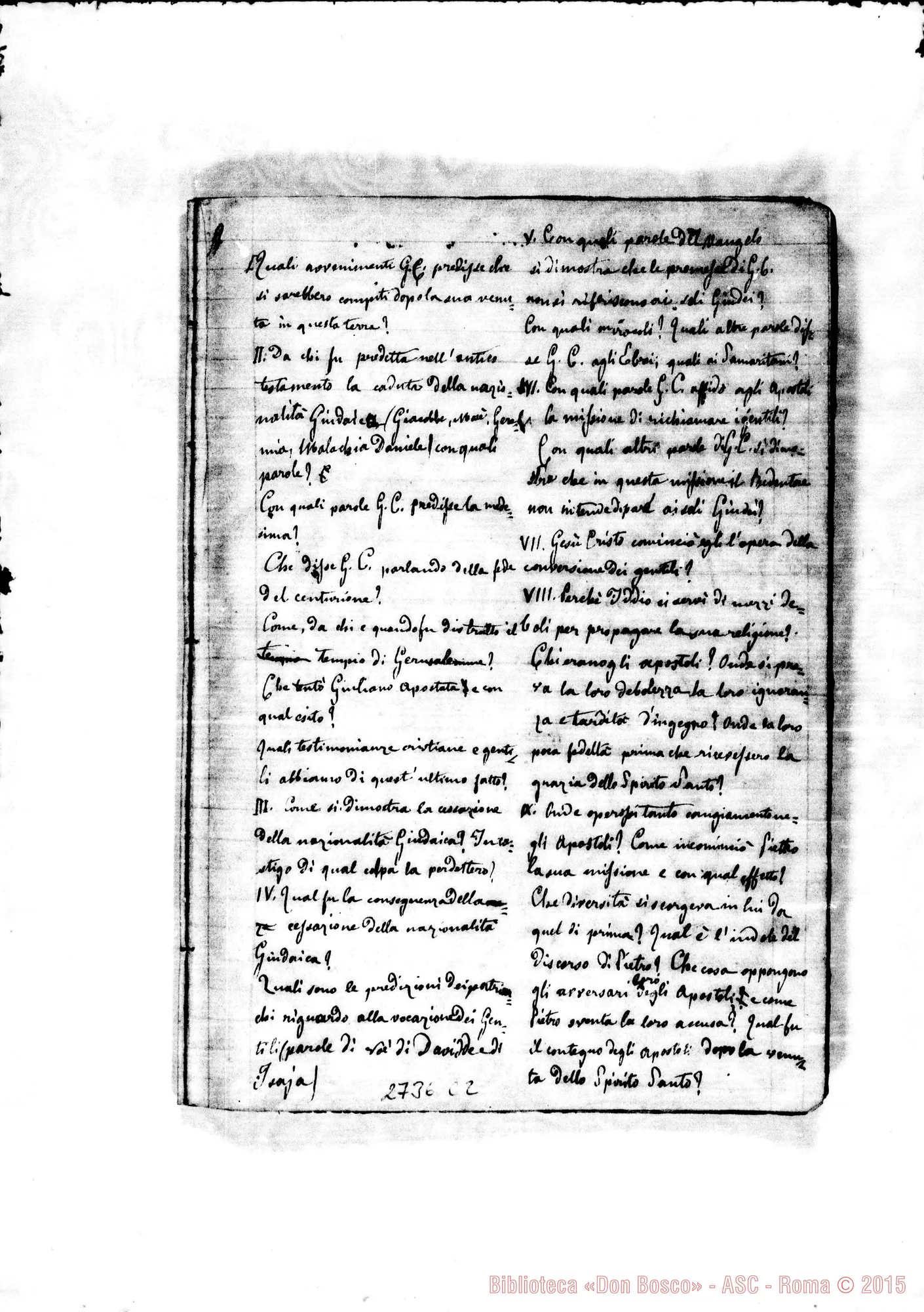 Fotogramma C 2 — Quaderno: Nozioni di Aritmetica