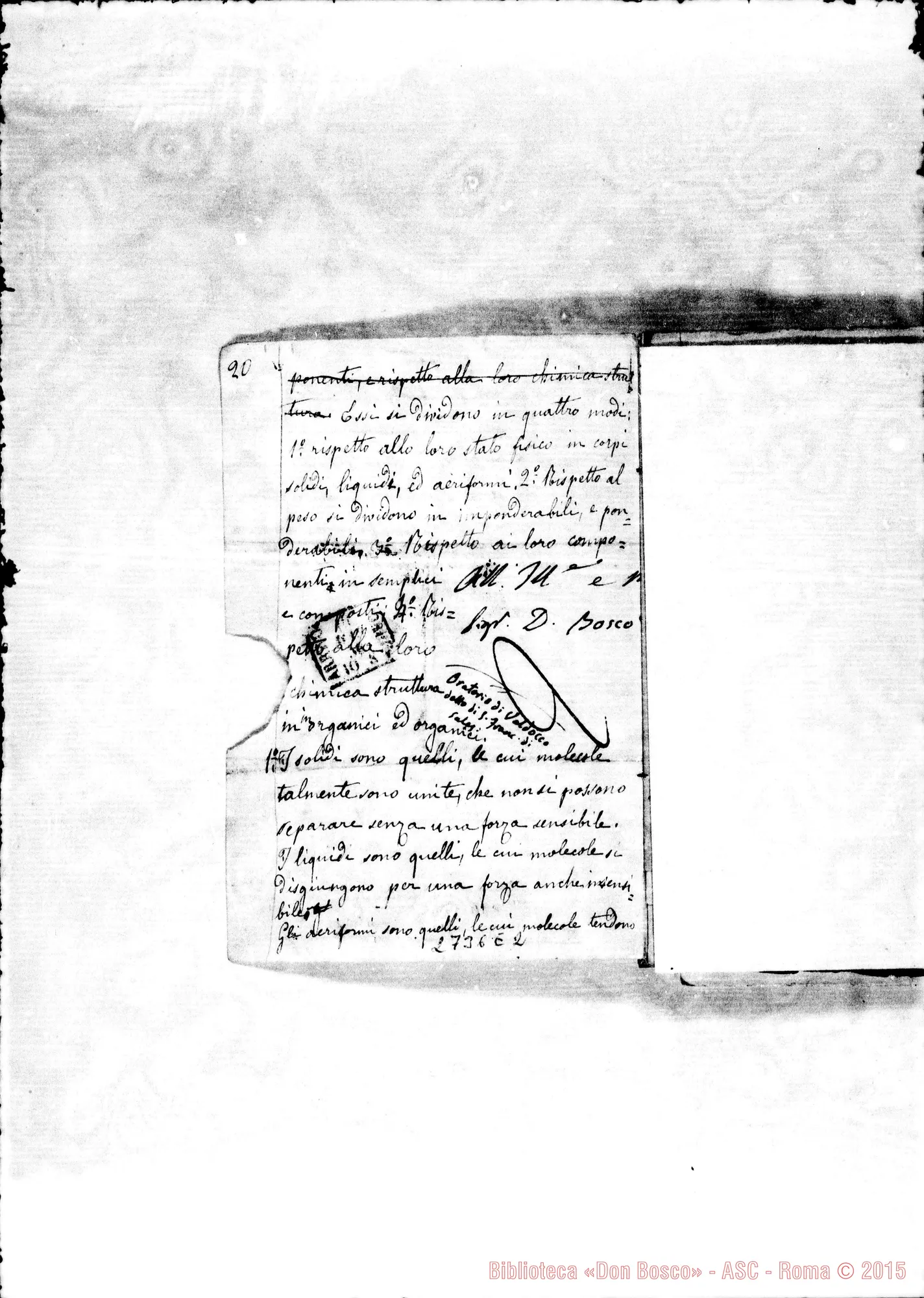 Fotogramma E 2 — Quadernetto: Dimande E risposte di Storia Naturale. Inseriti anche altri argomenti
