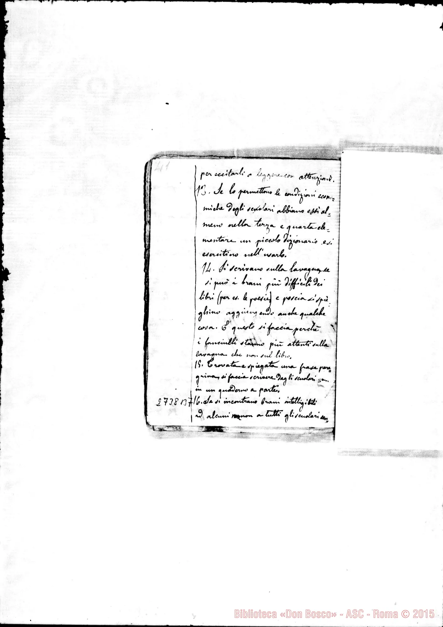 Fotogramma B 7 — Quadernetto: Domande E risposte sulla grammatica italiana